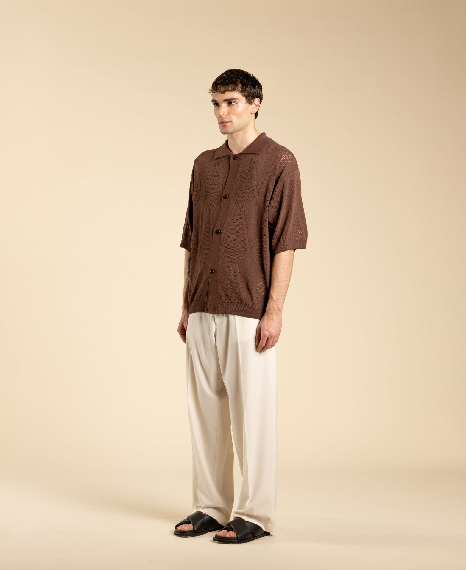 Cotton Knit Cardigan - Moro