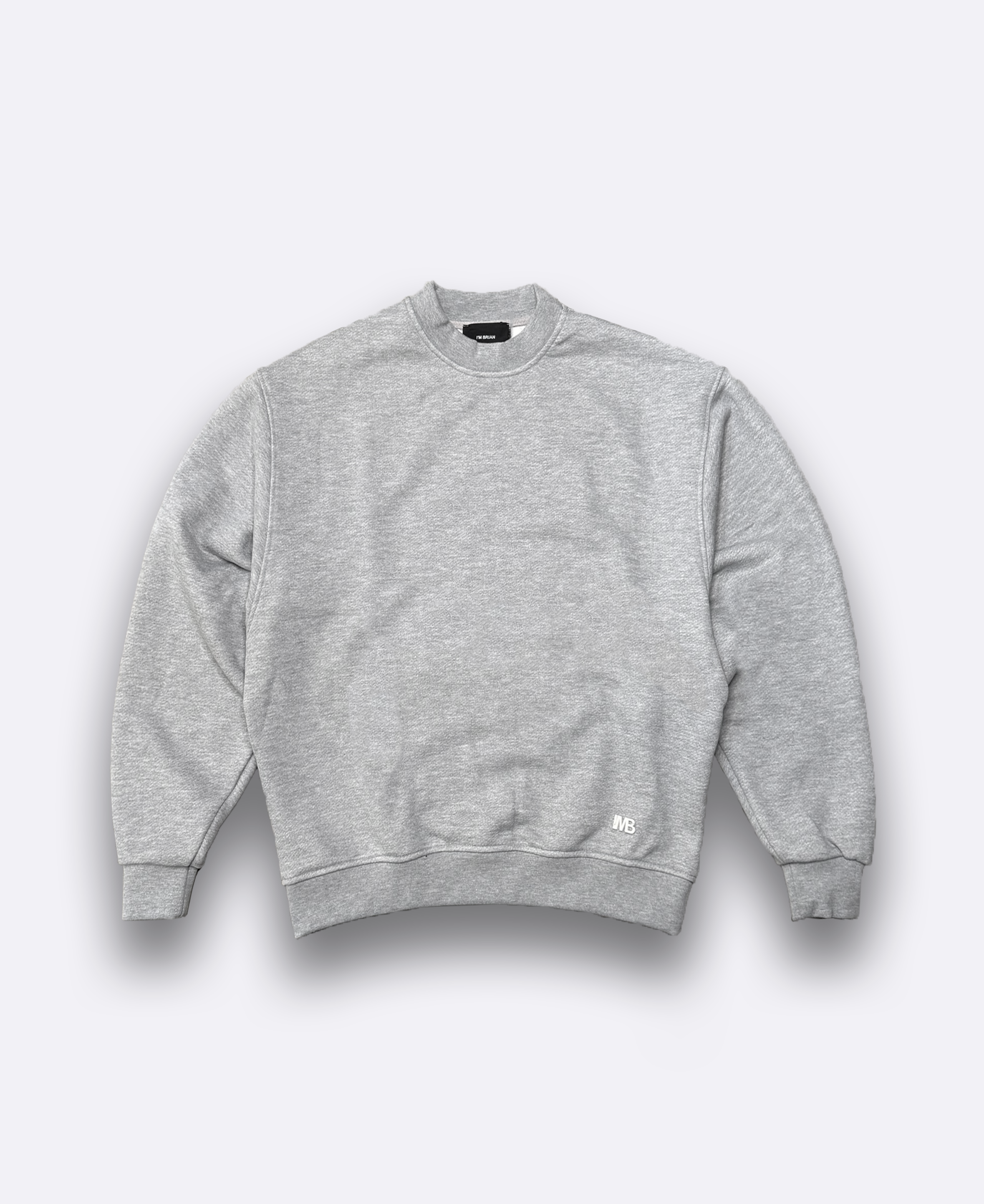 Felpa girocollo in cotone 450gr - Grigio