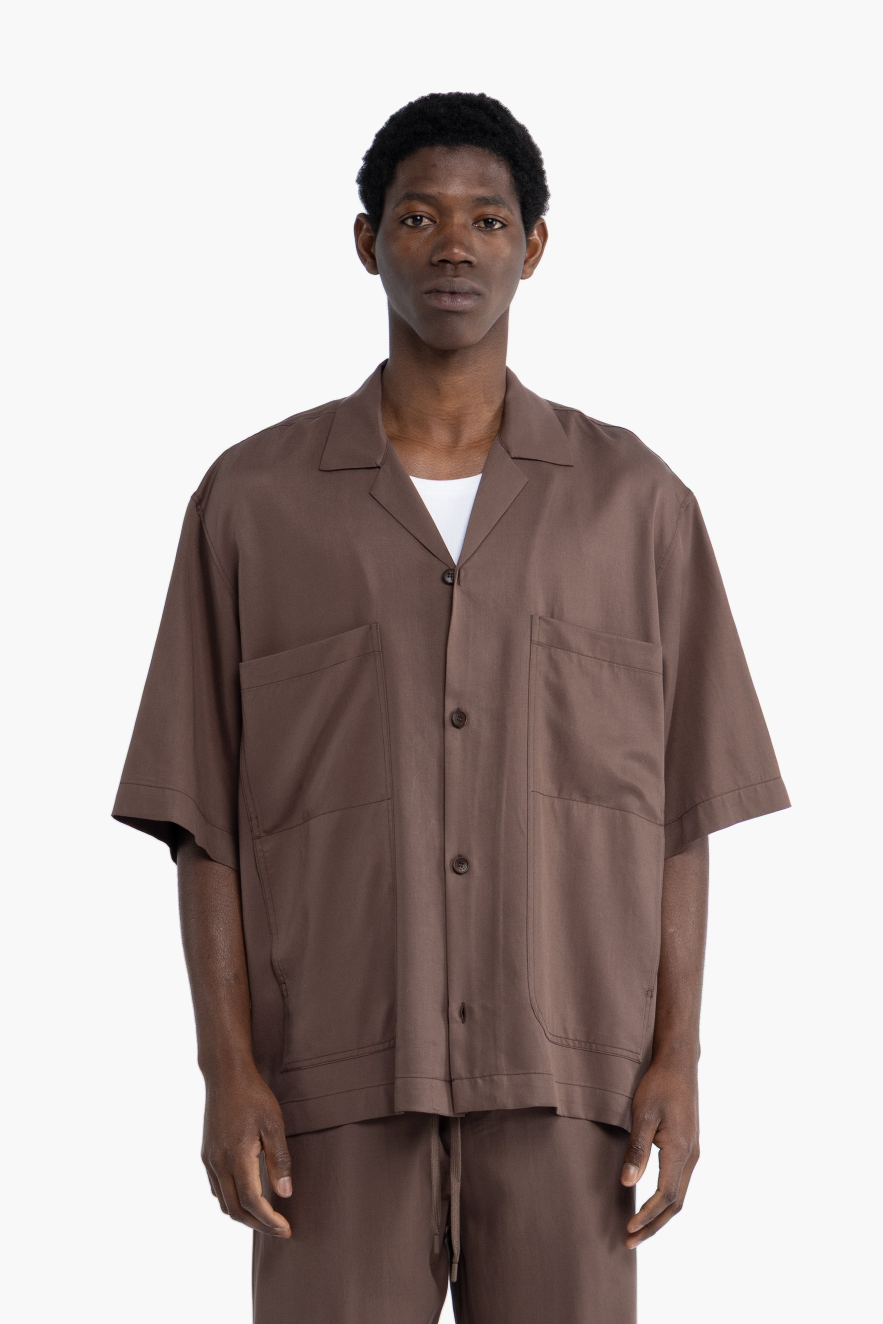 Camicia morbida in lyocell - Moro