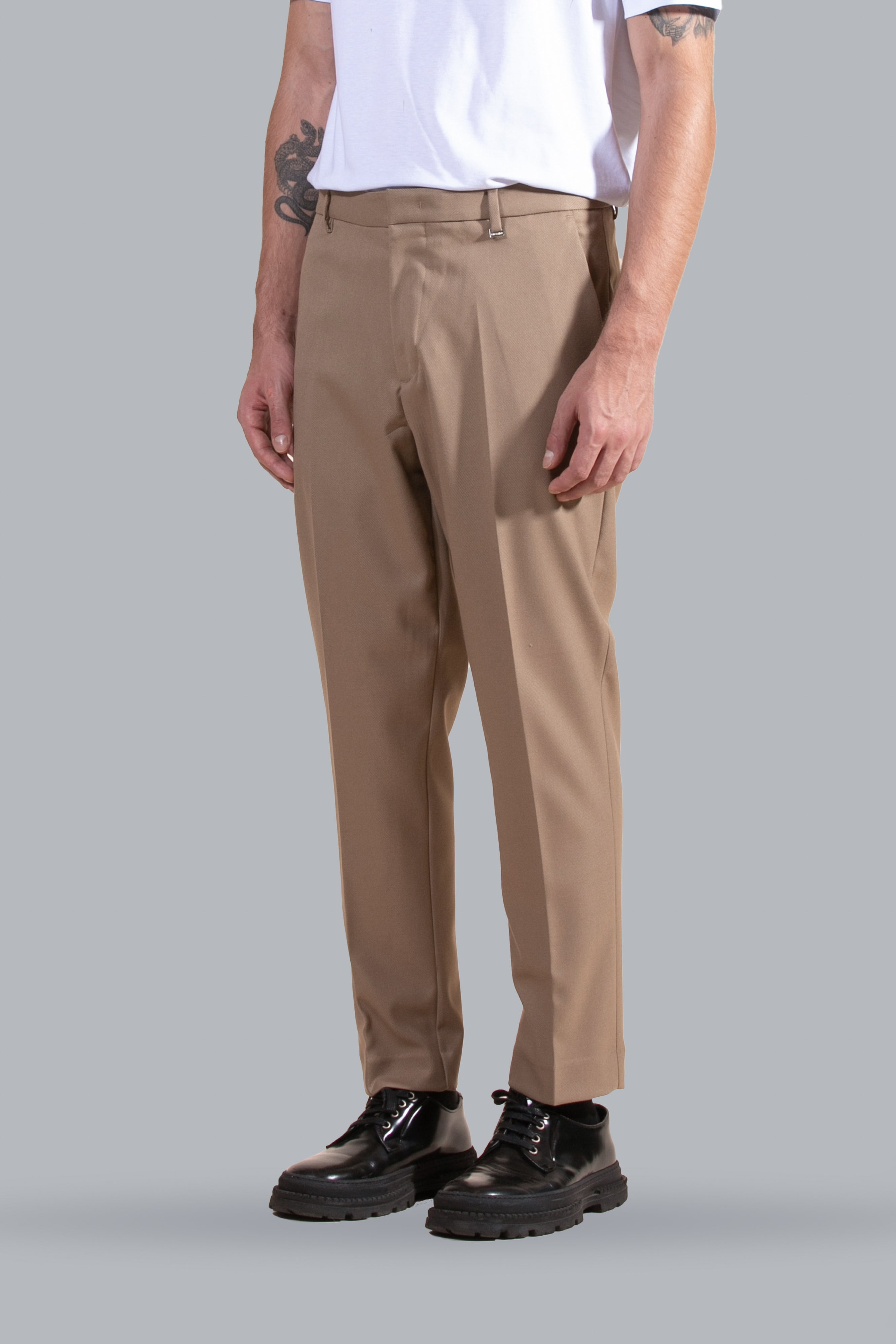 Pantalone tasca america regolare da completo - Beige