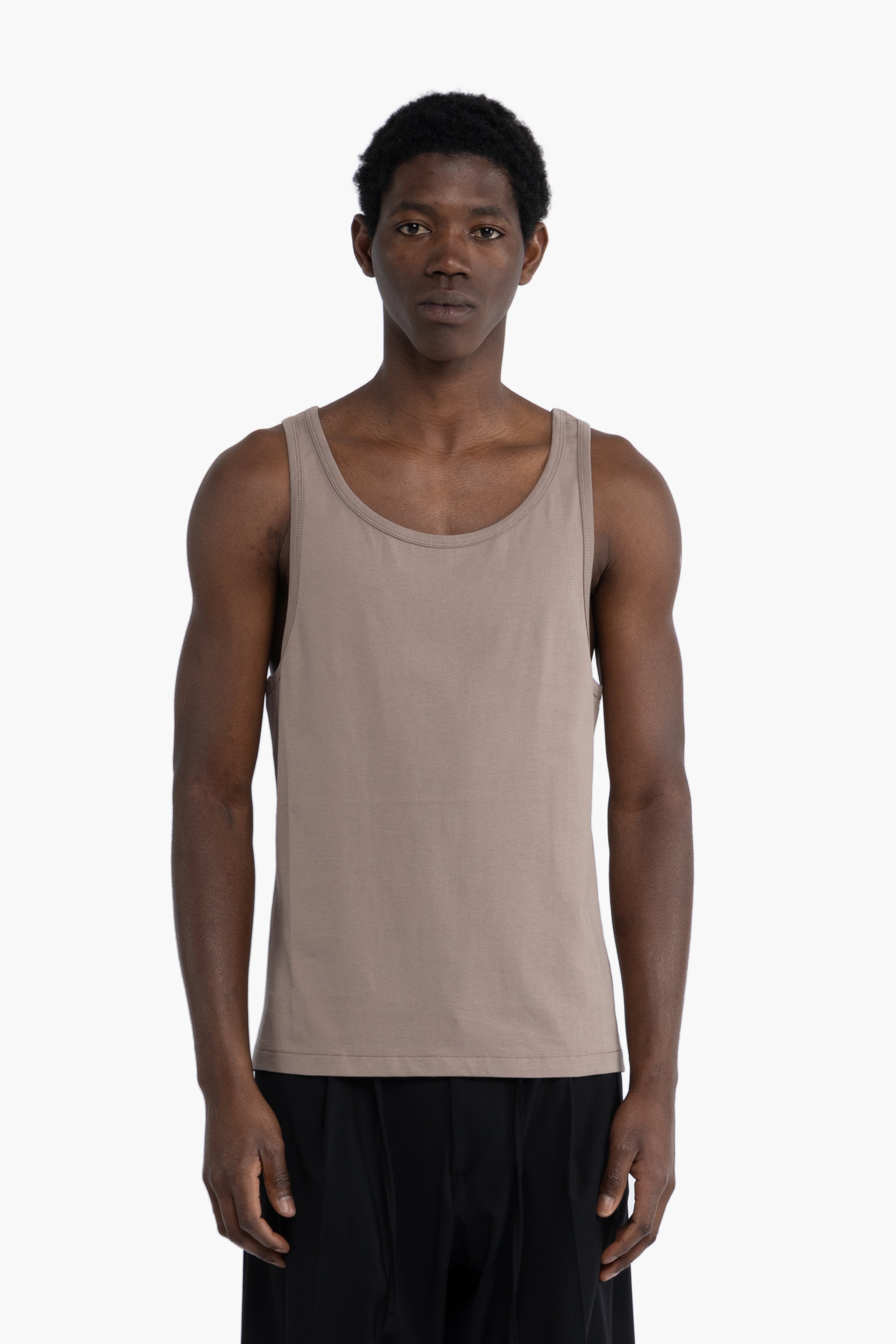 Canotta in cotone - Taupe