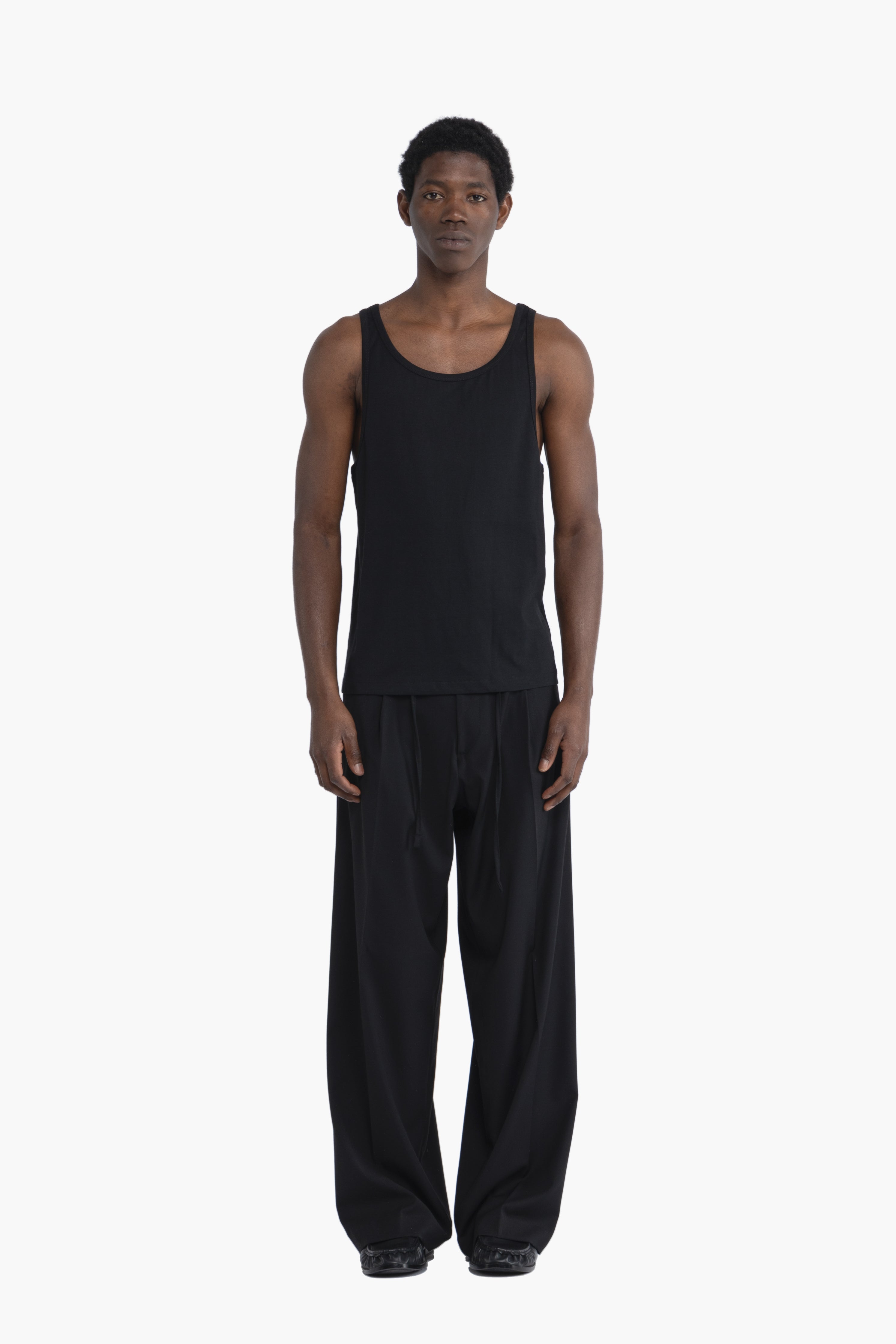 Canotta in cotone - Nero