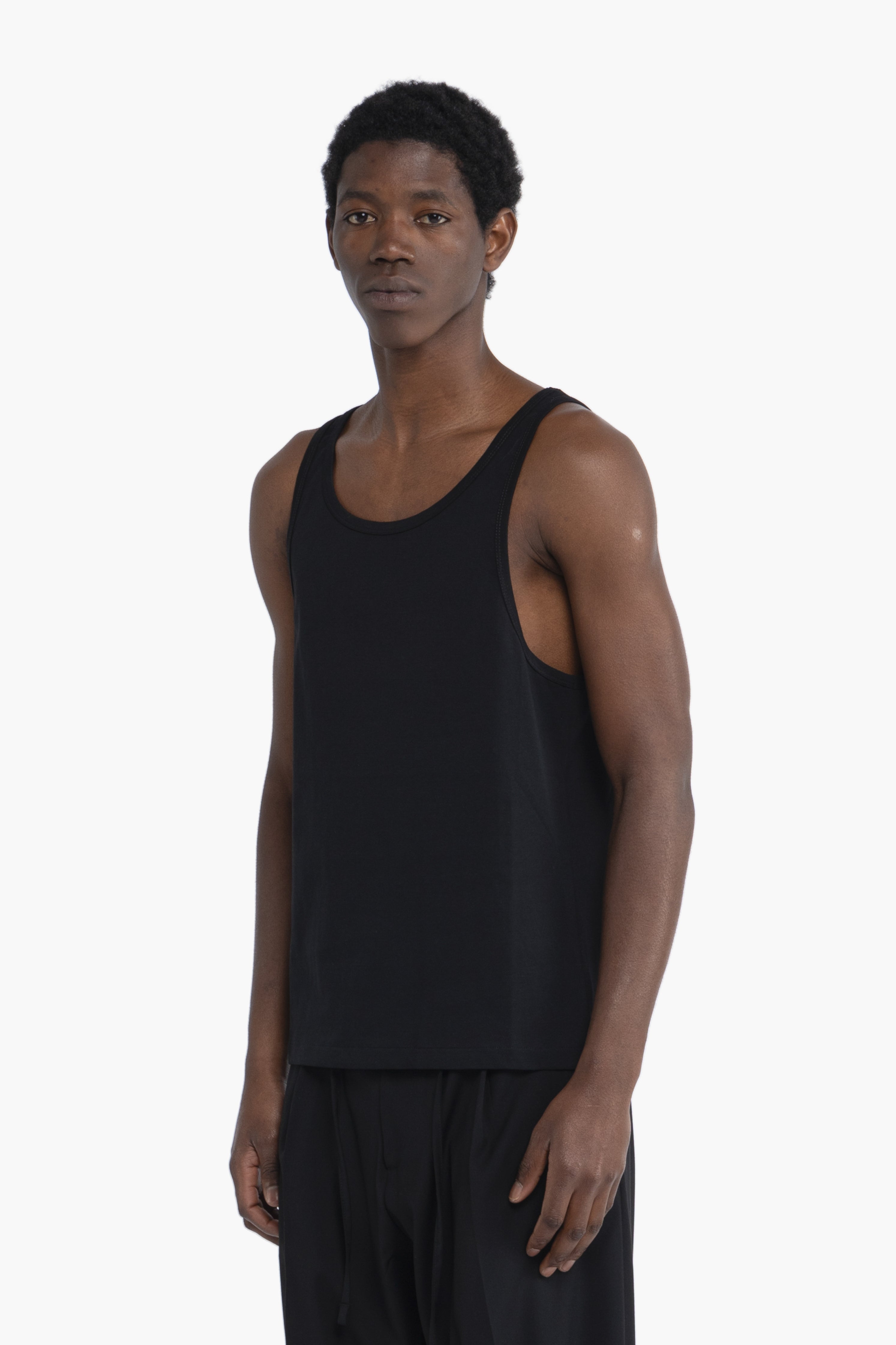 Canotta in cotone - Nero