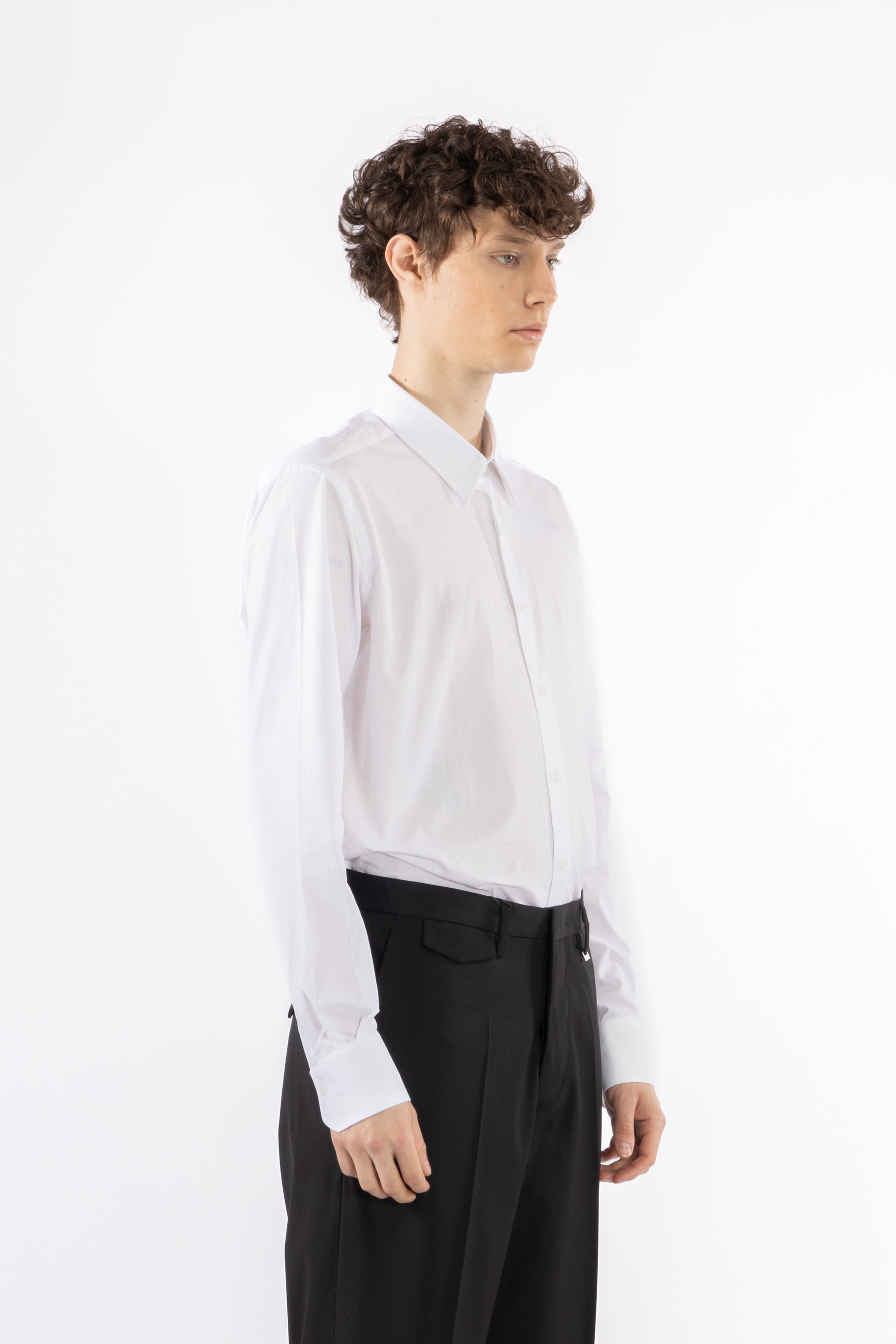 Regular Fit Cotton Dress Shirt - White