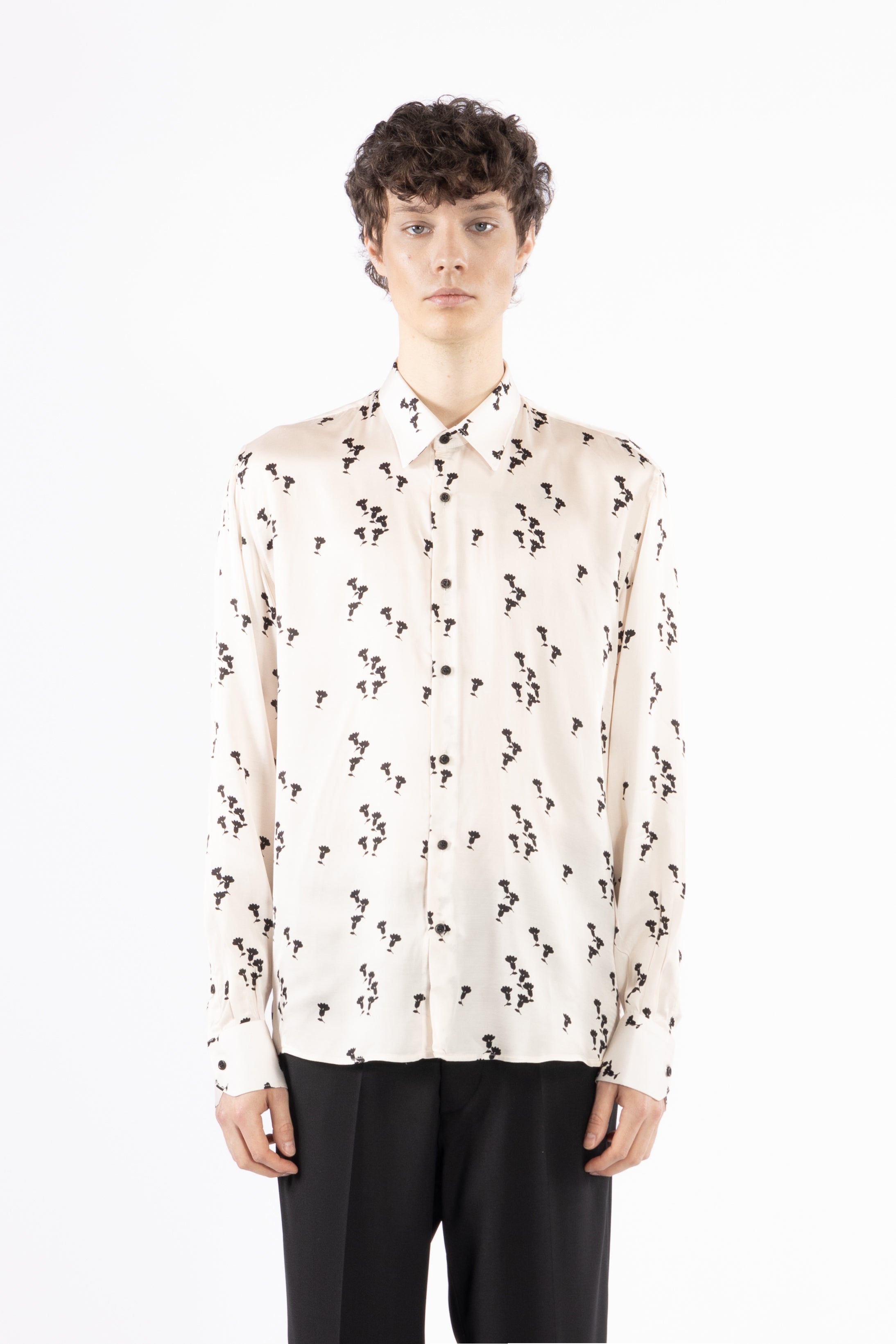 Camicia fluida in viscosa con stampa