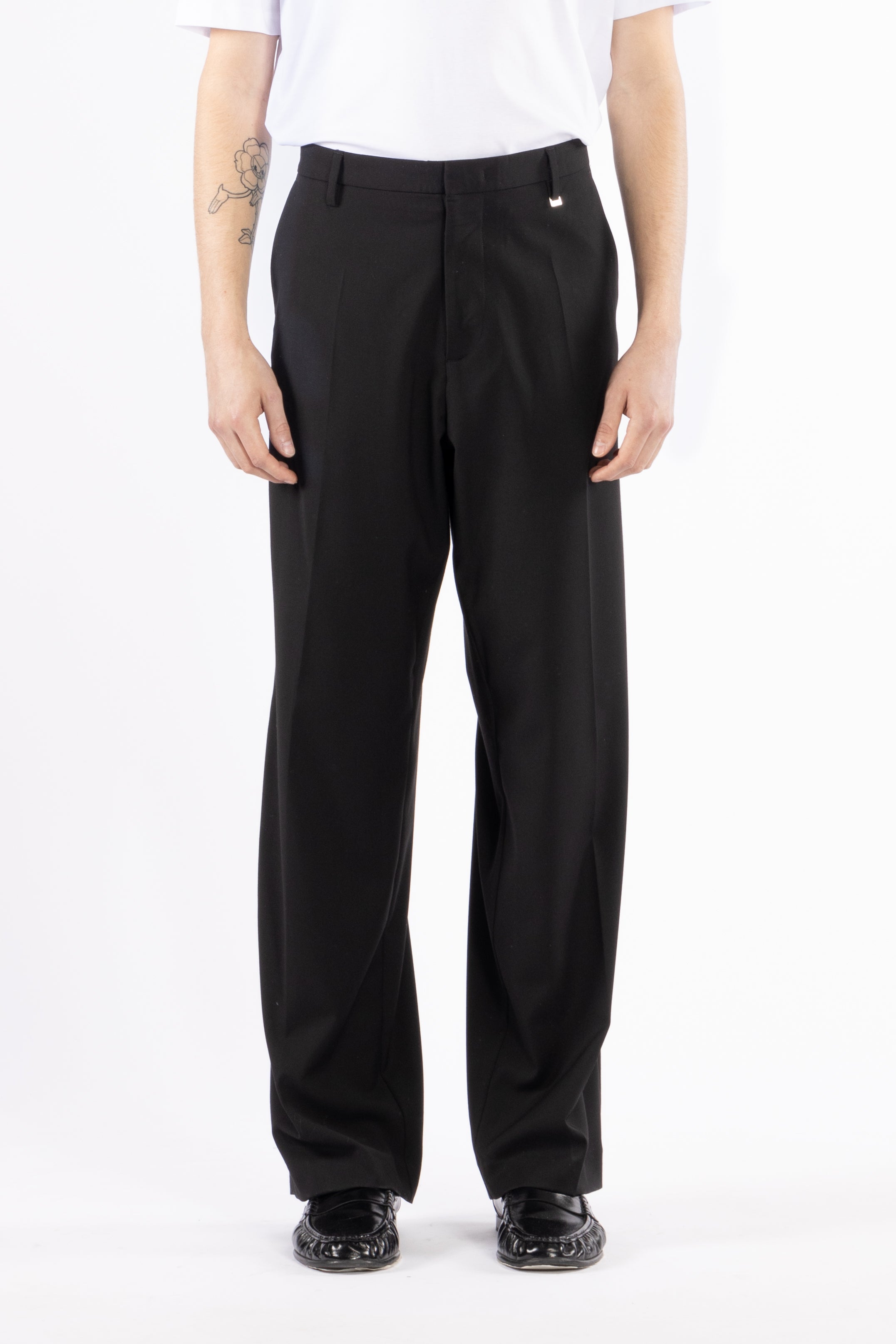 Pantalone gamba dritta - Nero