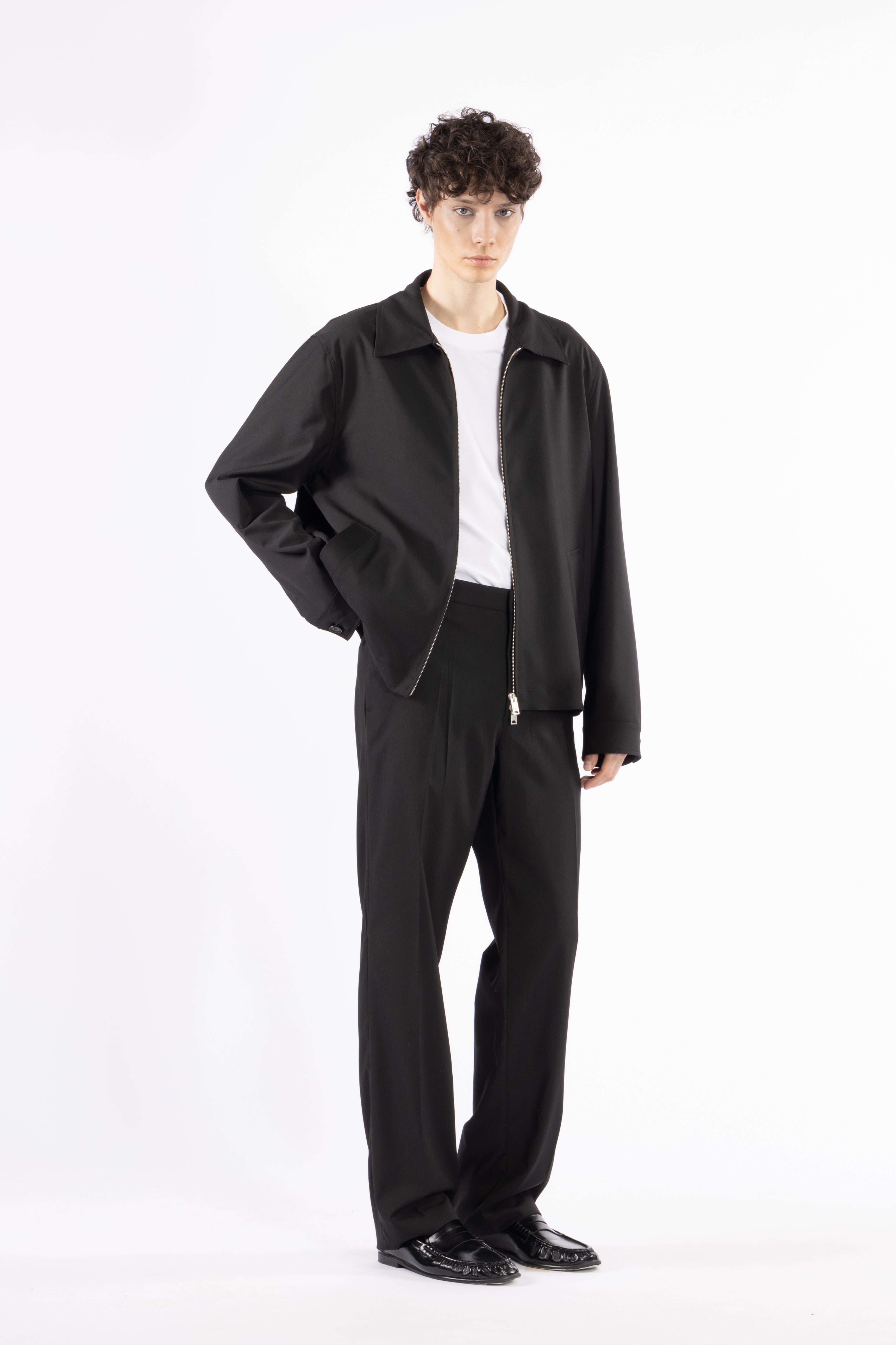 Pantalone fondo ampio - Nero