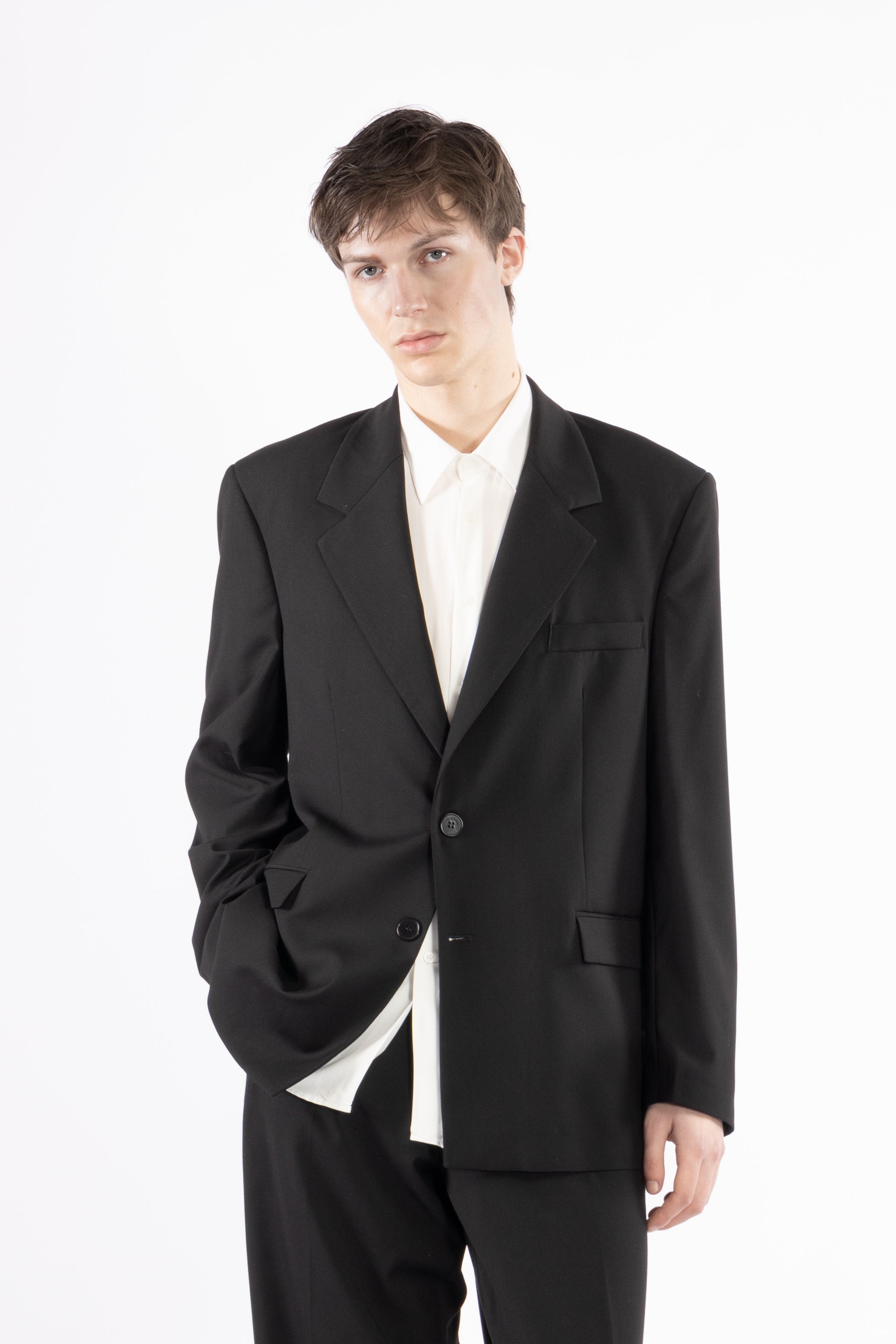 Camicia morbida in viscosa - Bianco