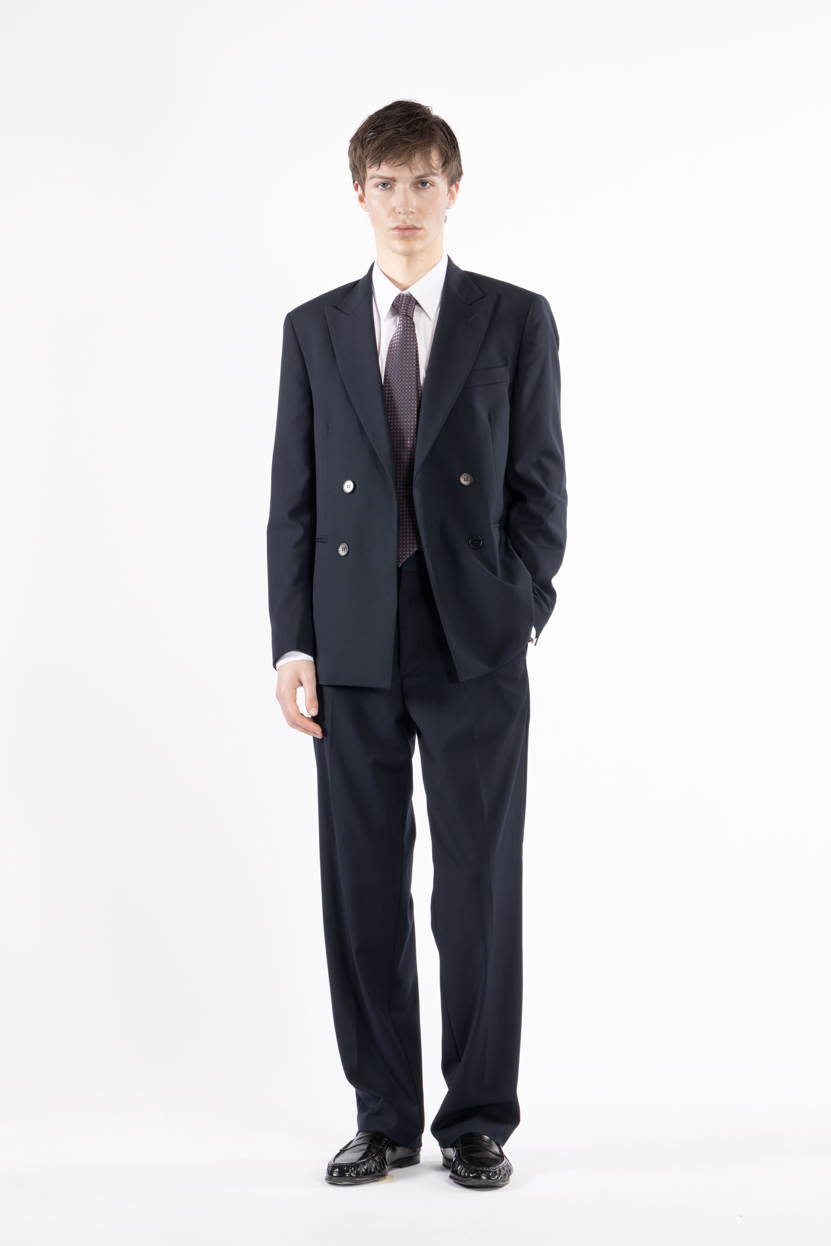 Pantalone gamba dritta - Blu