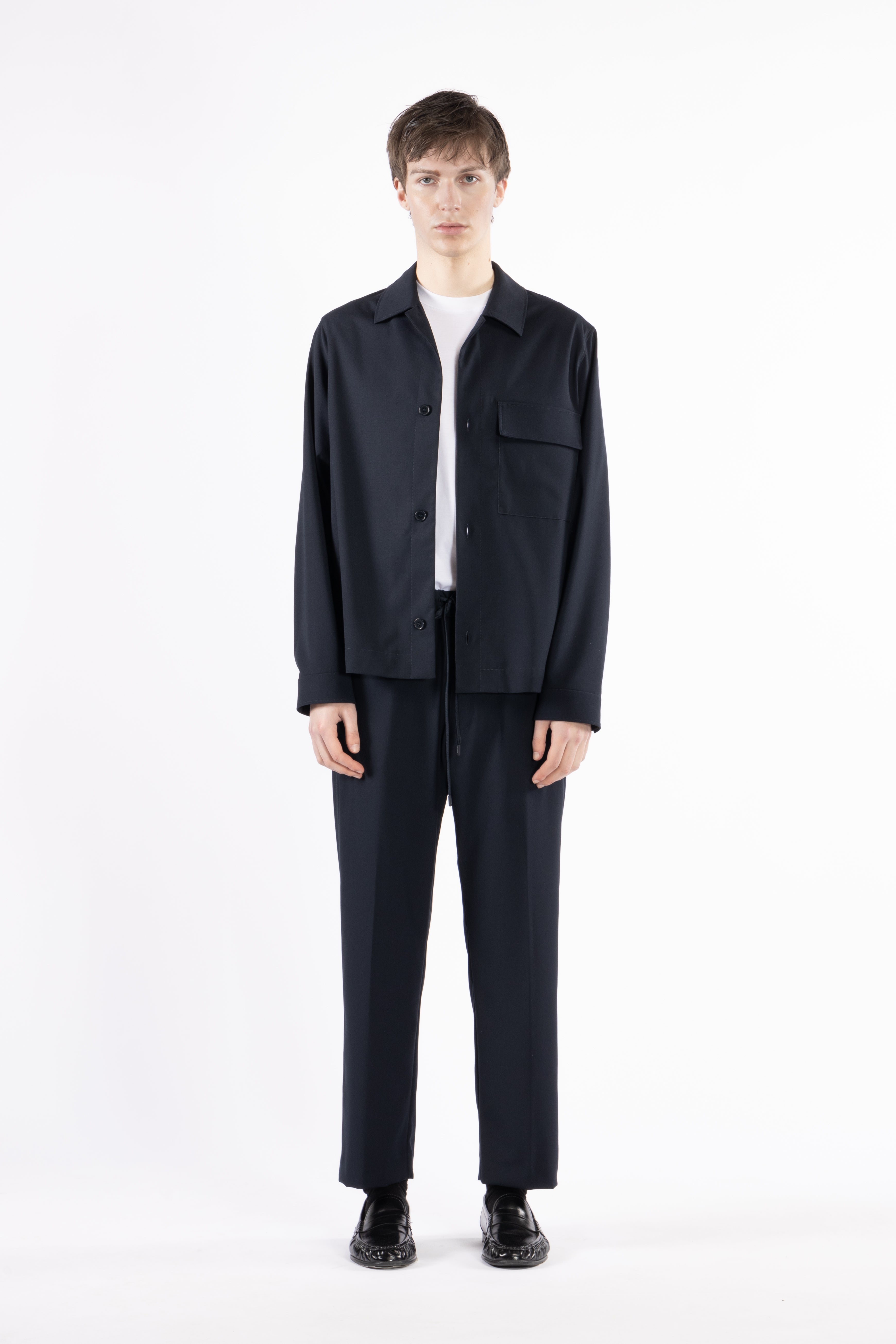 Giacca camicia sfoderata - Blu