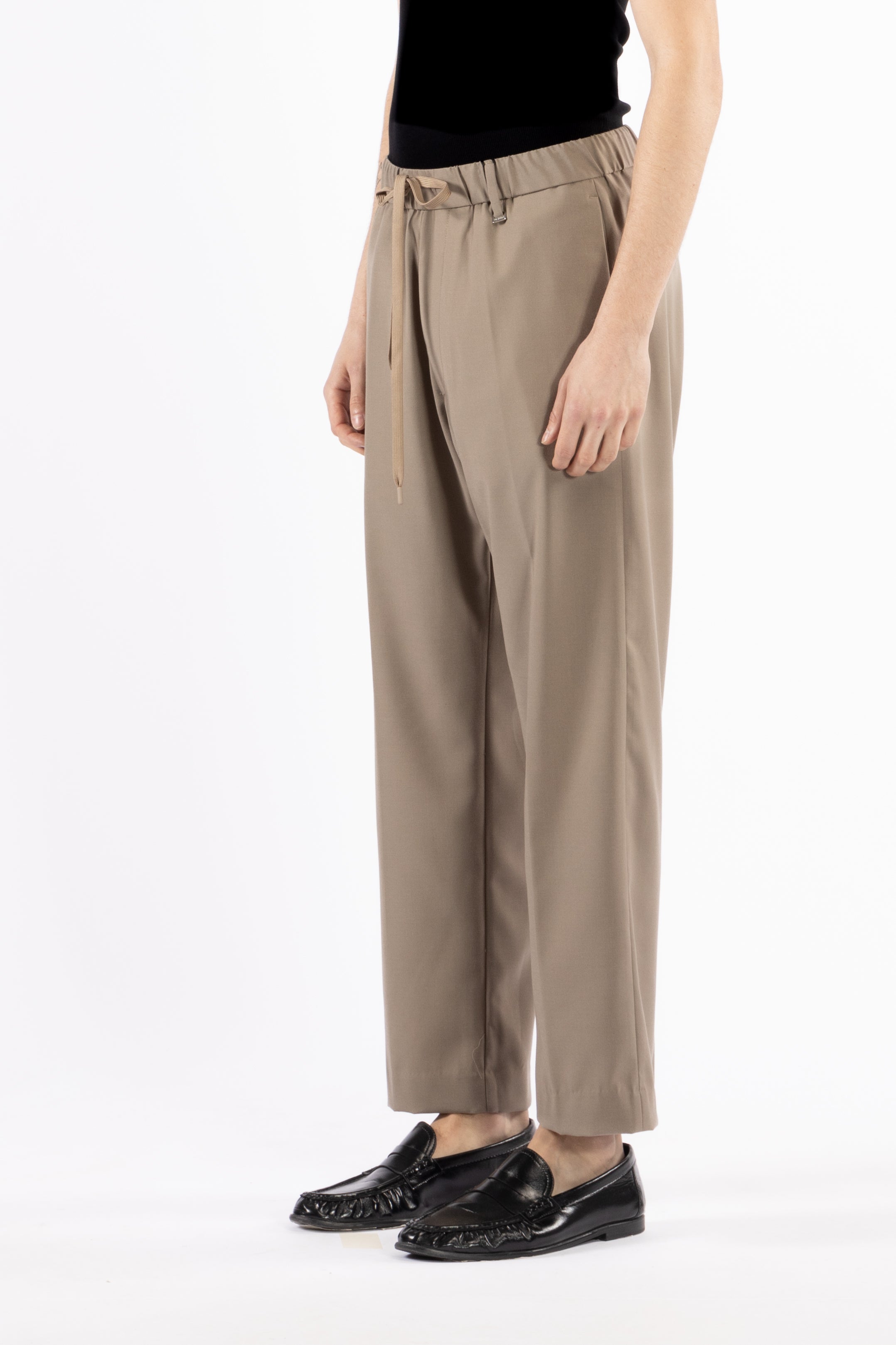 Pantalone con coulisse - Taupe