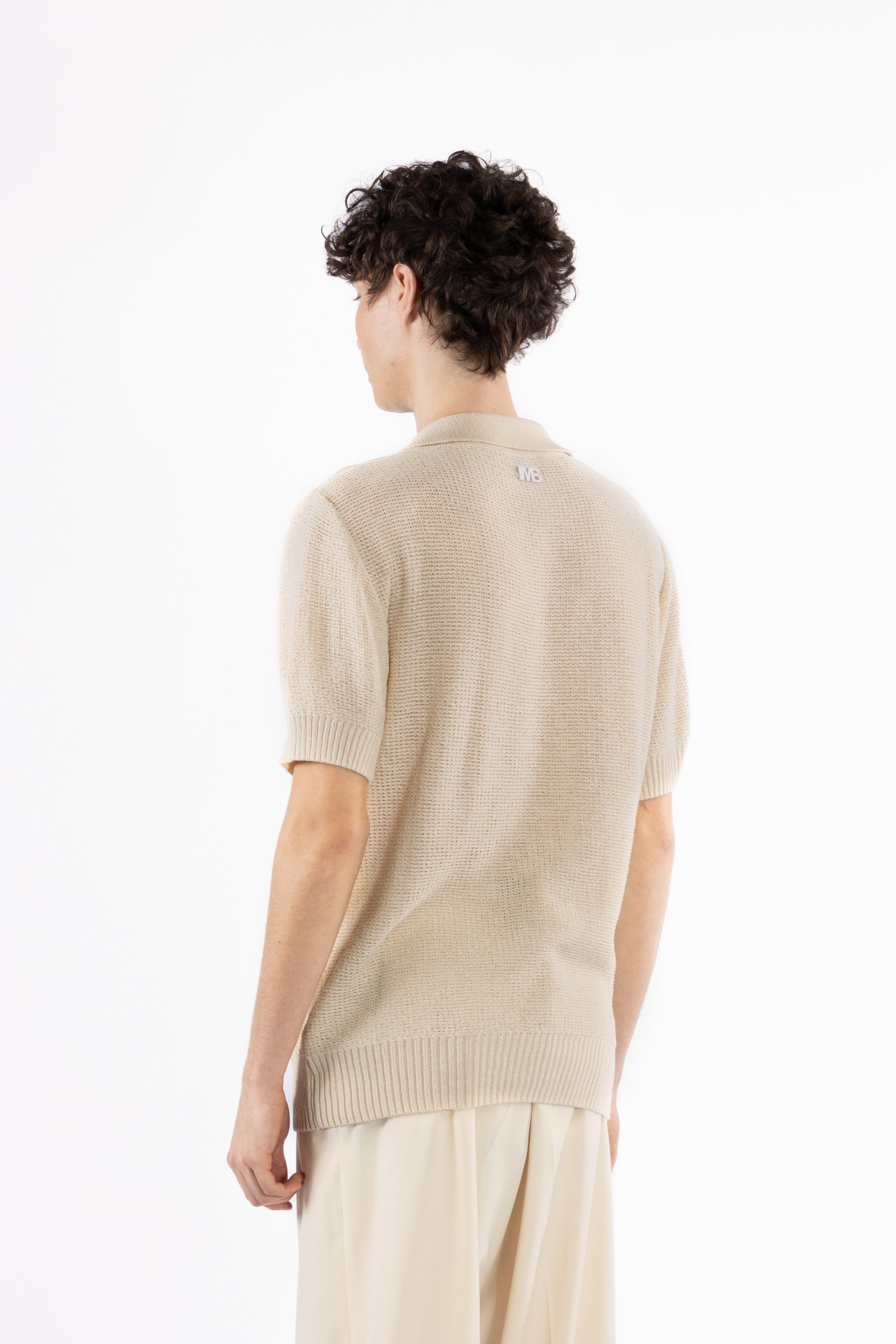 Polo in maglia - Panna