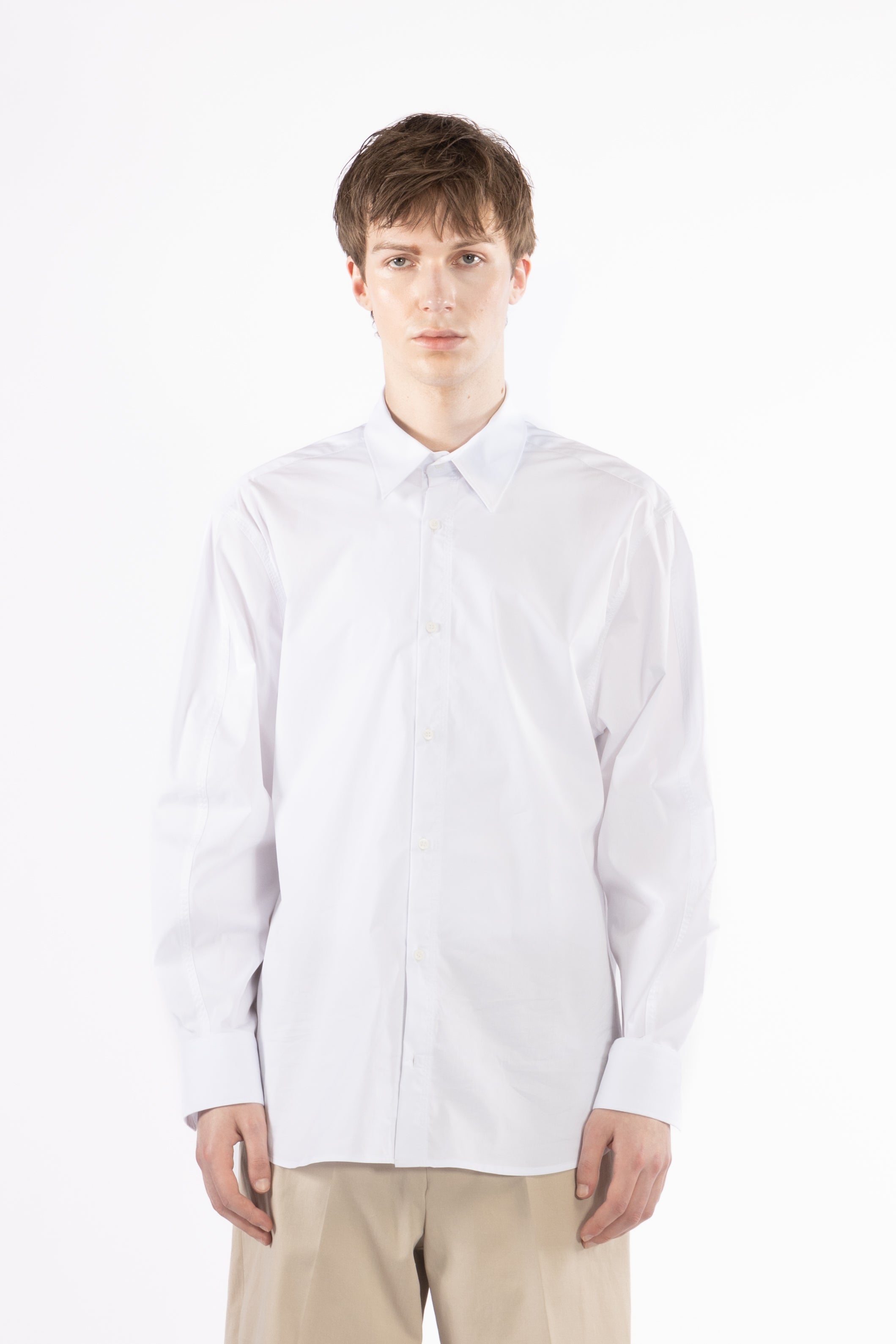 Camicia oversize in cotone - Bianco