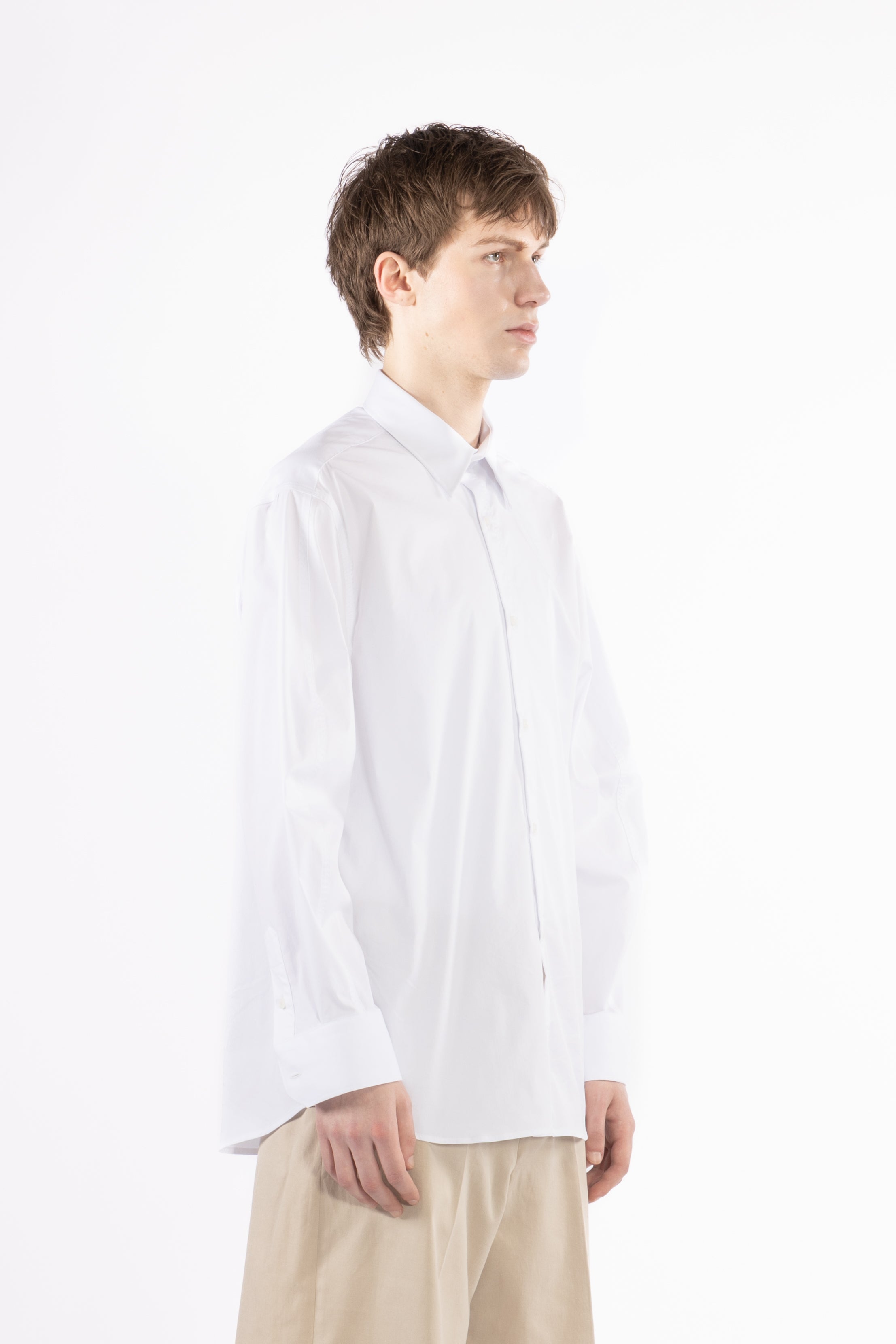 Camicia oversize in cotone - Bianco