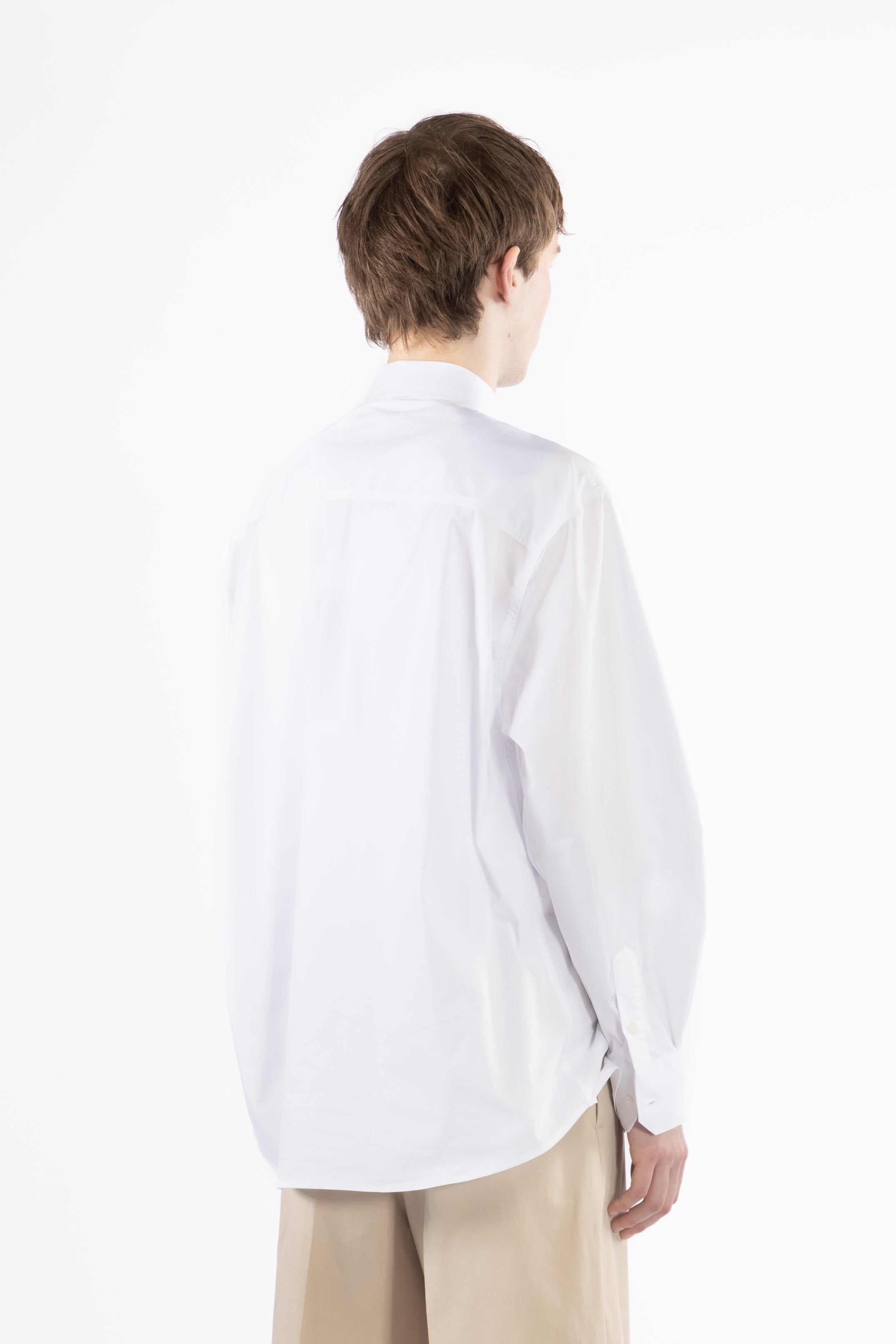 Camicia oversize in cotone - Bianco