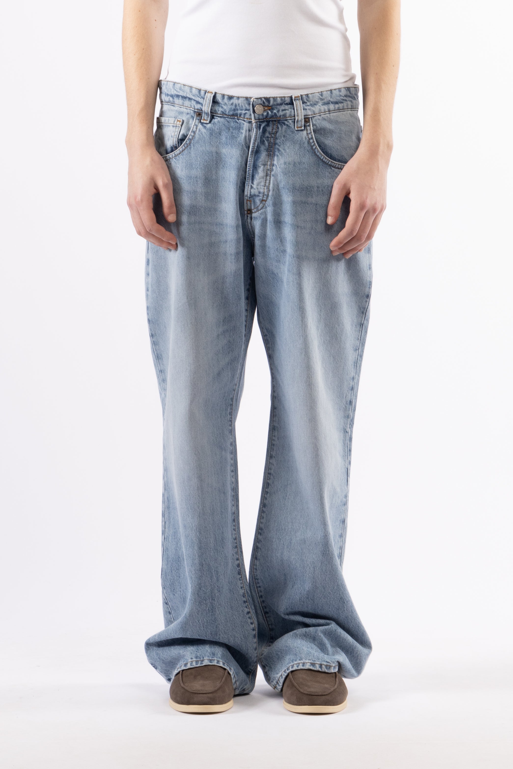 Jeans flare stone wash