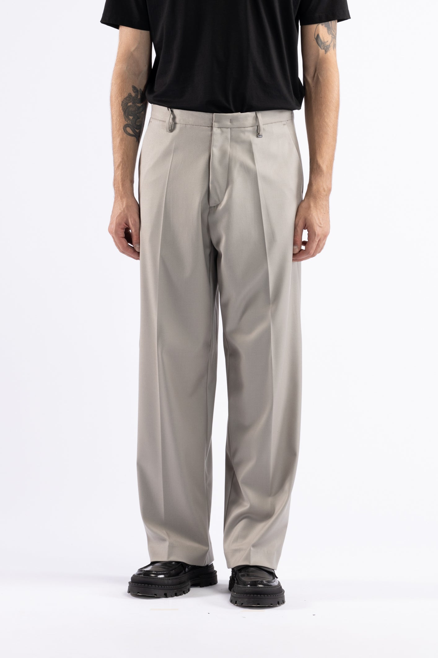 Pantalone fondo ampio - Mastice