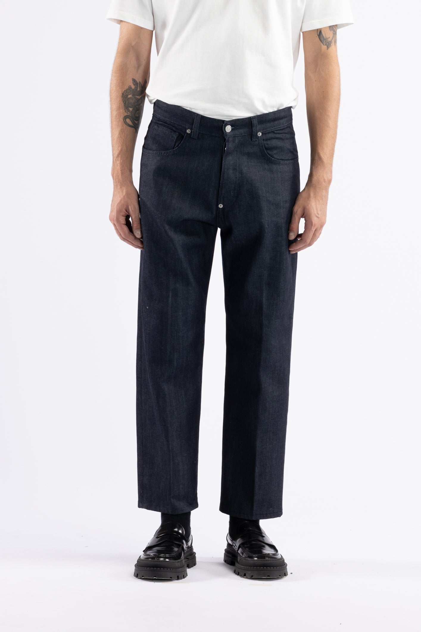 Jeans crop fit in denim indigo