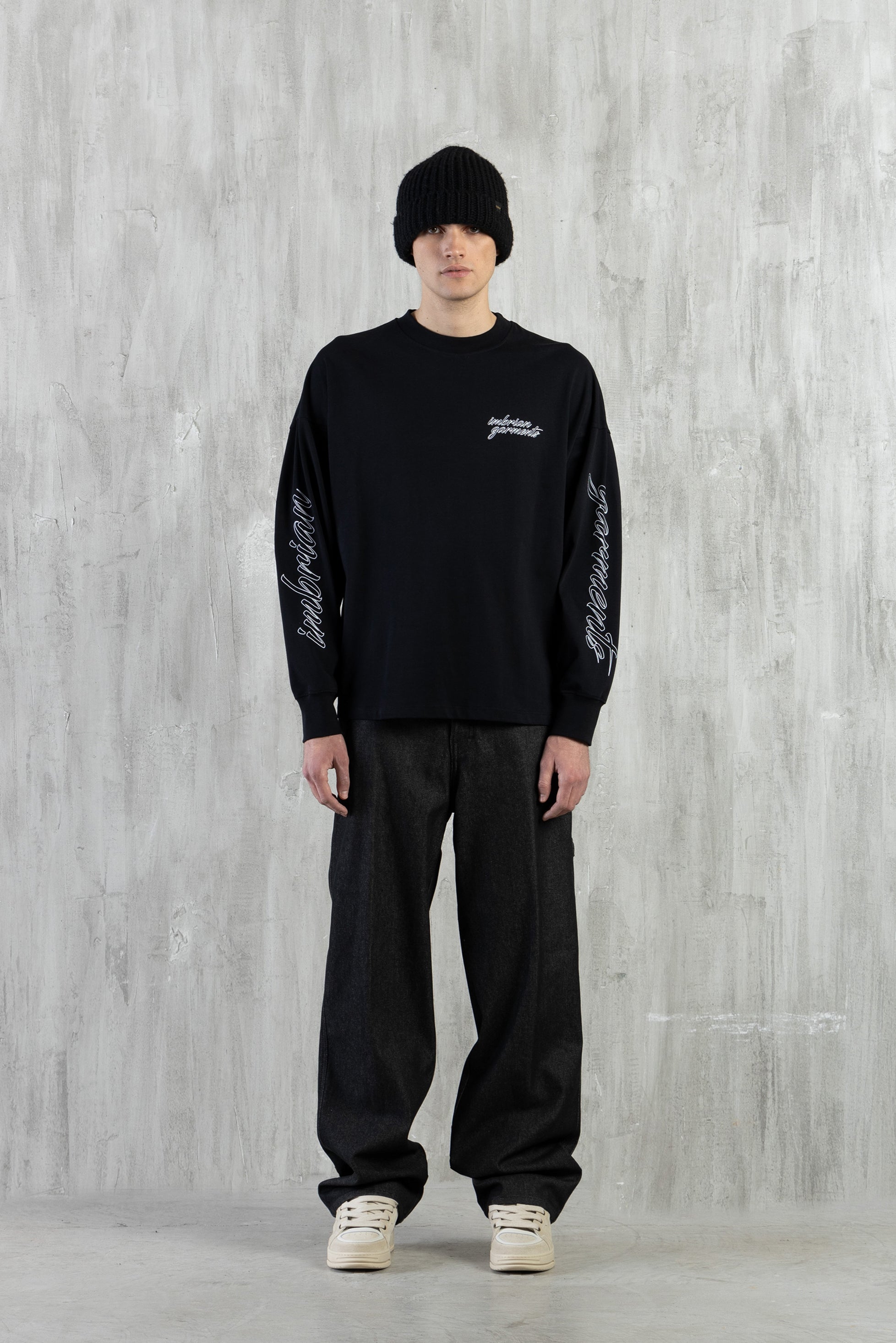 Jeans carpenter in denim nero