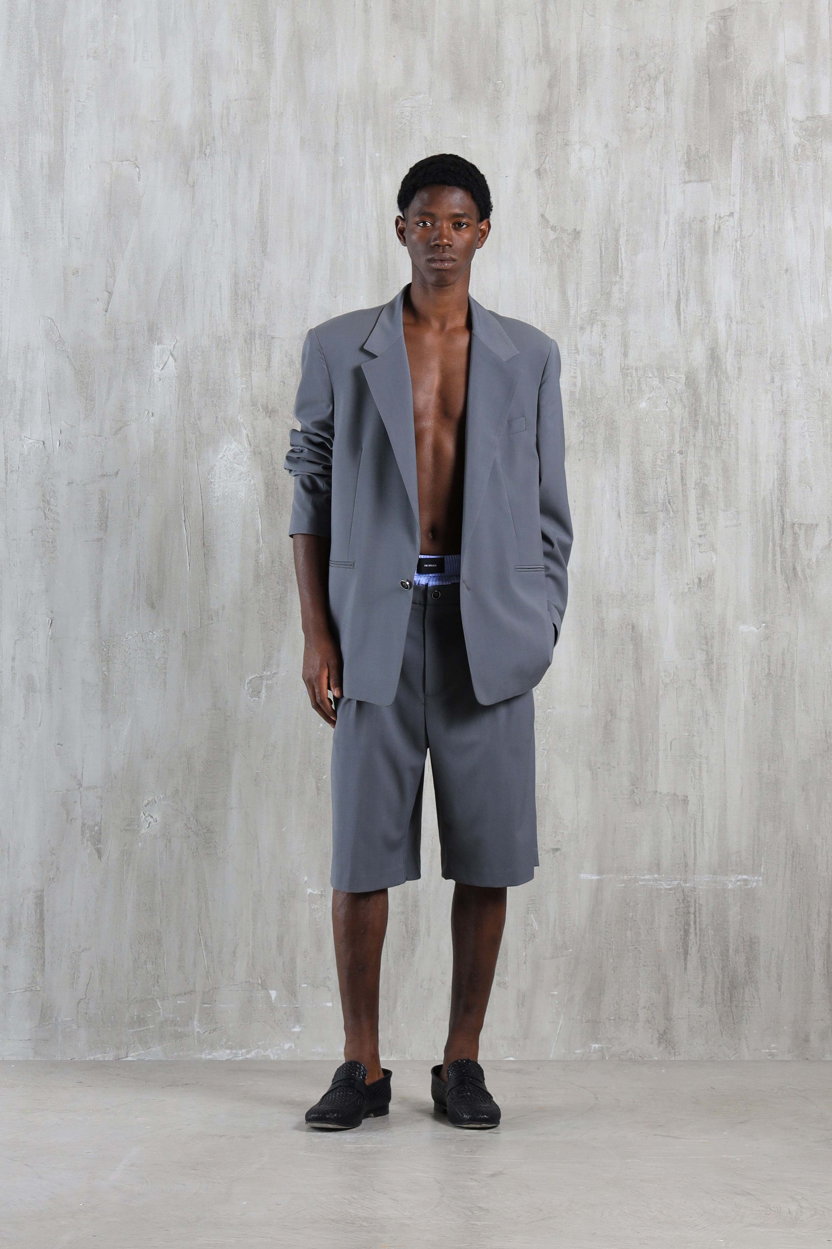 Giacca da abito oversize - Grigio