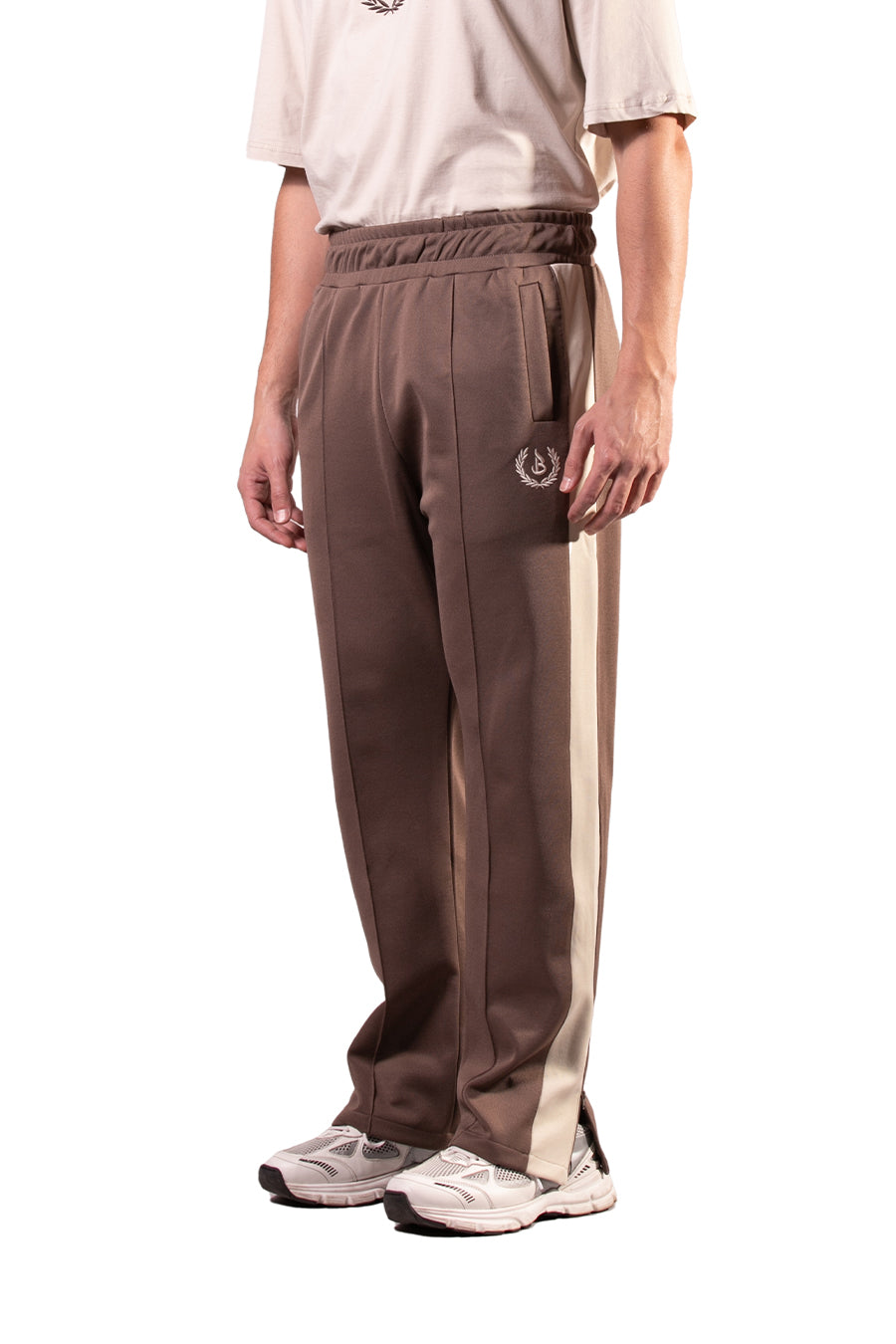 Acetate trousers with contrasting band - Moro