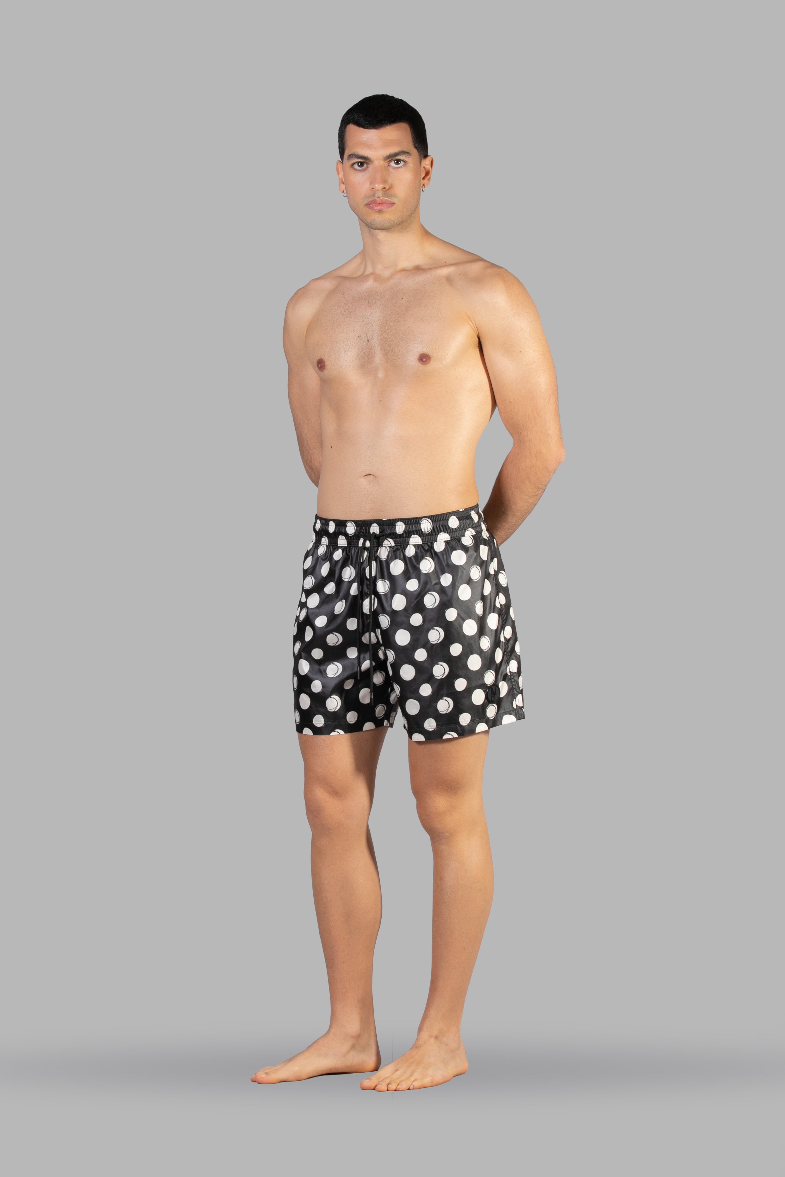 Costume with polka dot print