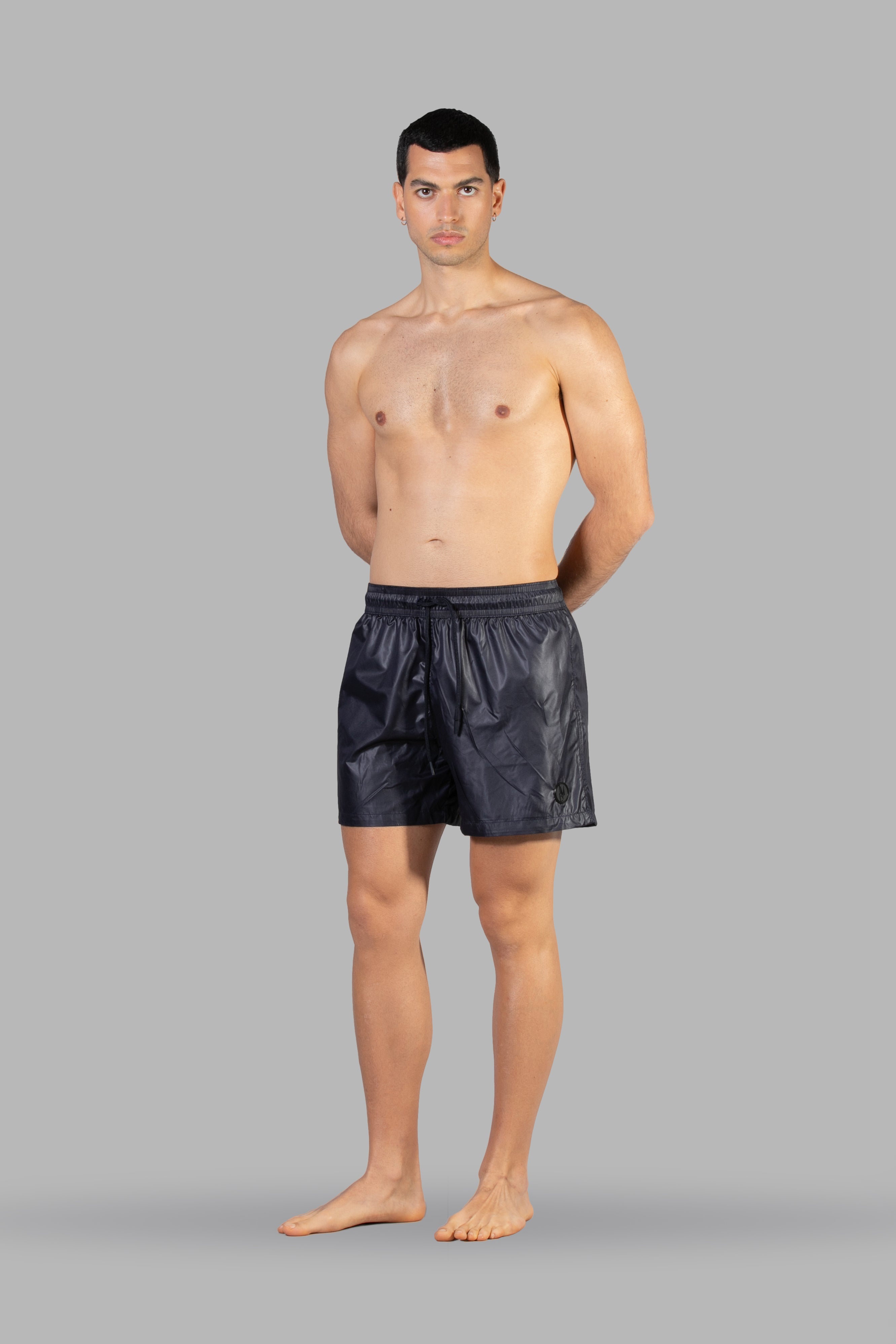 Solid Color Swimsuit - Blue
