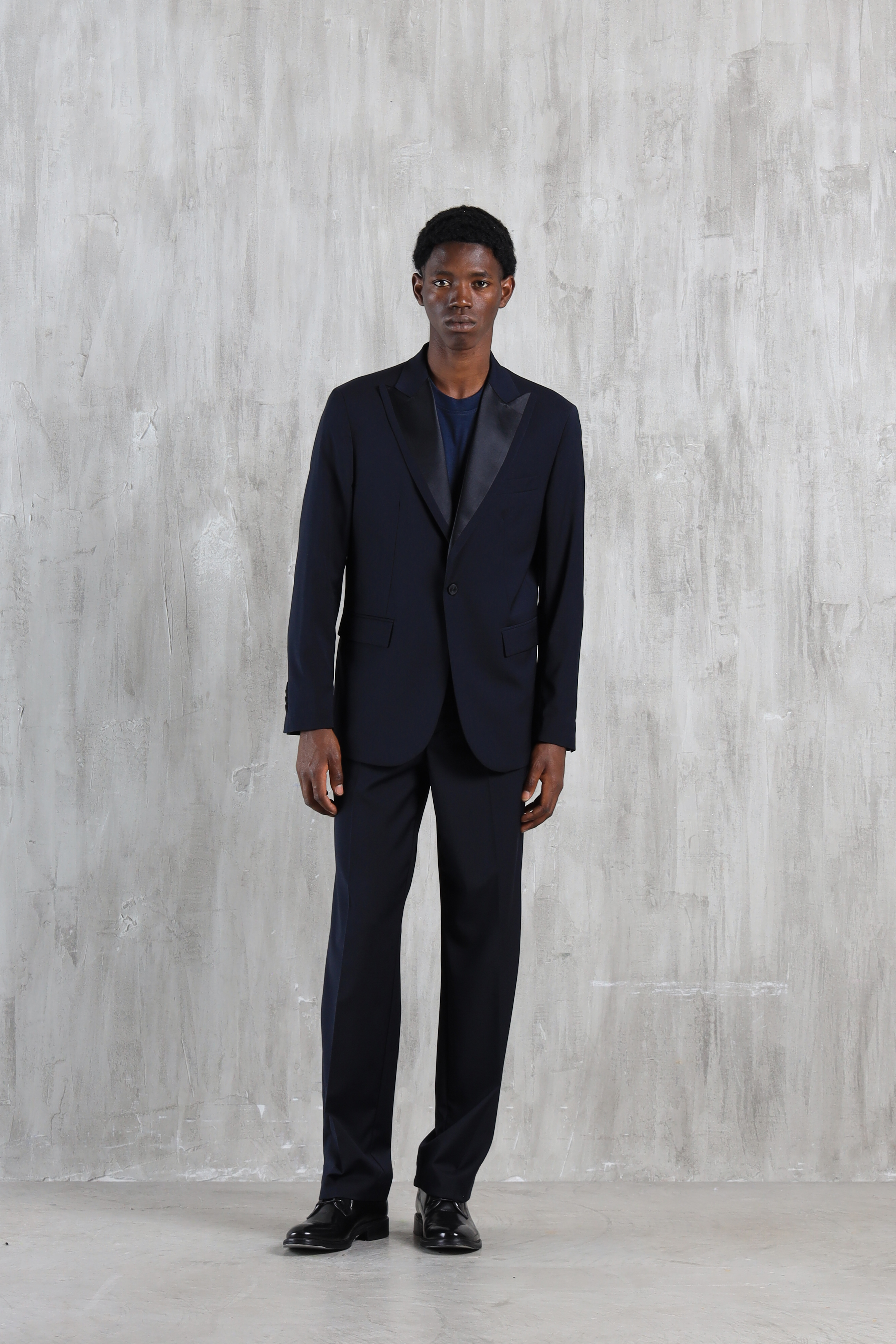 Giacca da abito regular misto lana - Blu