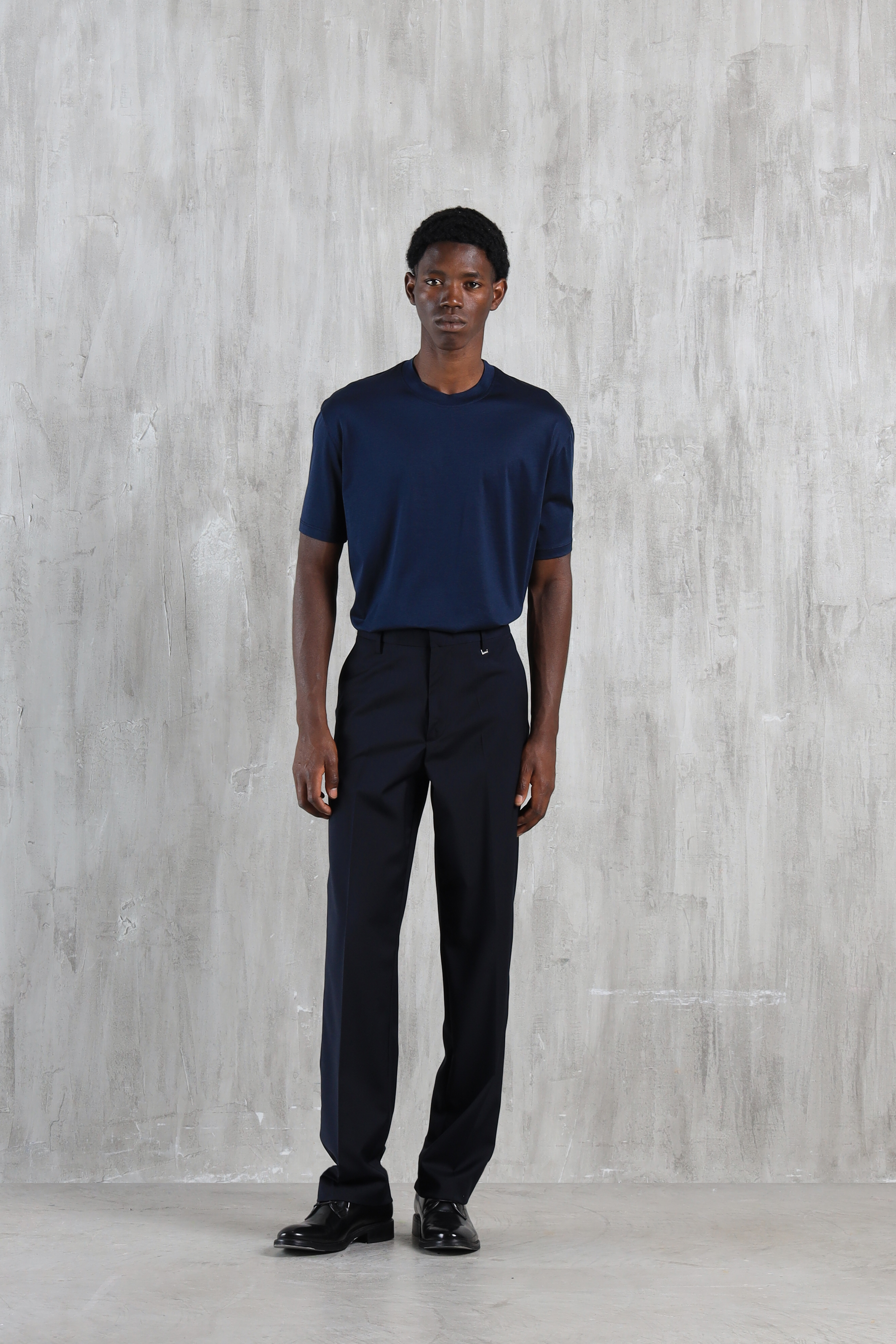 Pantalone da abito misto lana - Blu