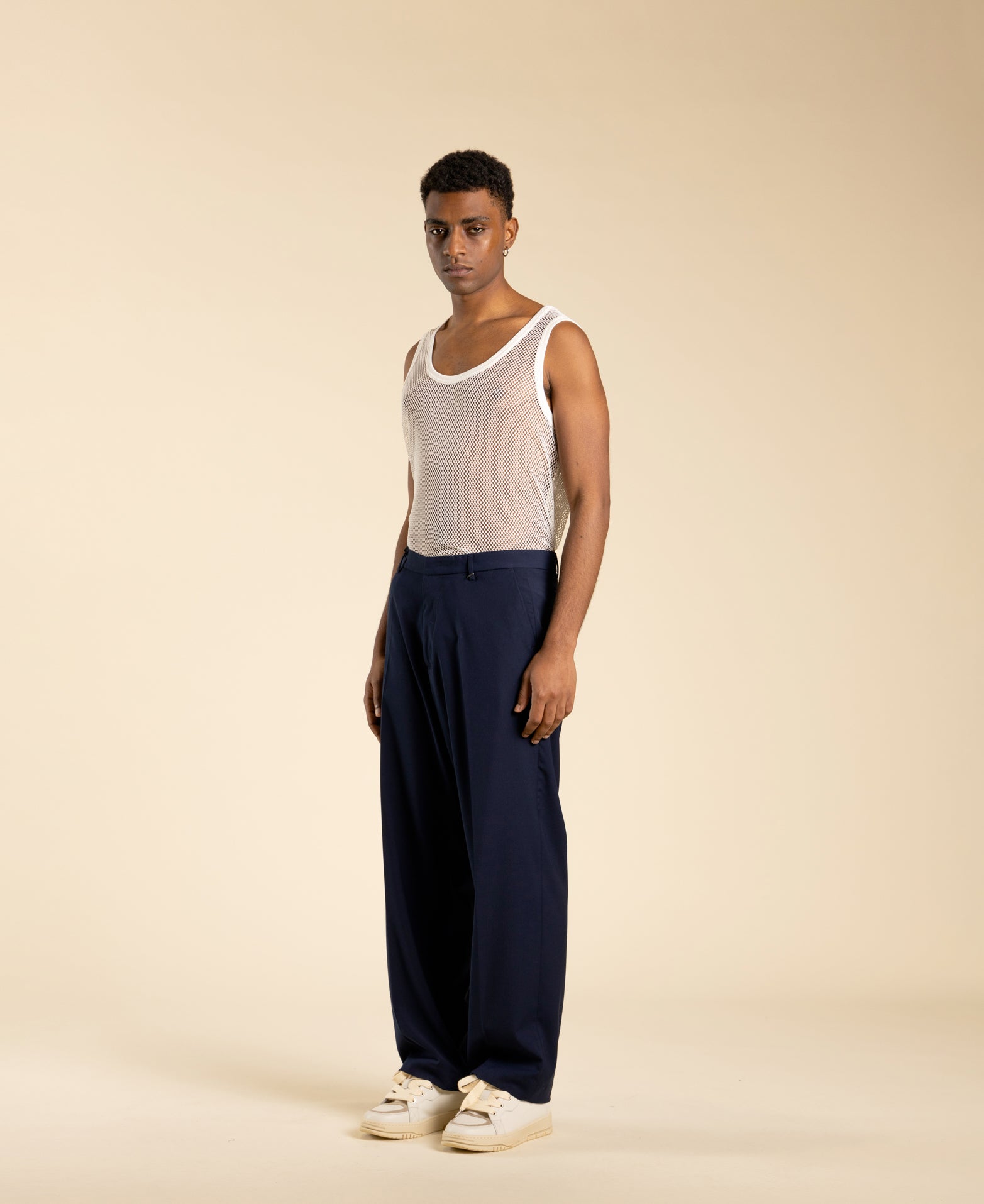 Perforated Tank Top - White 