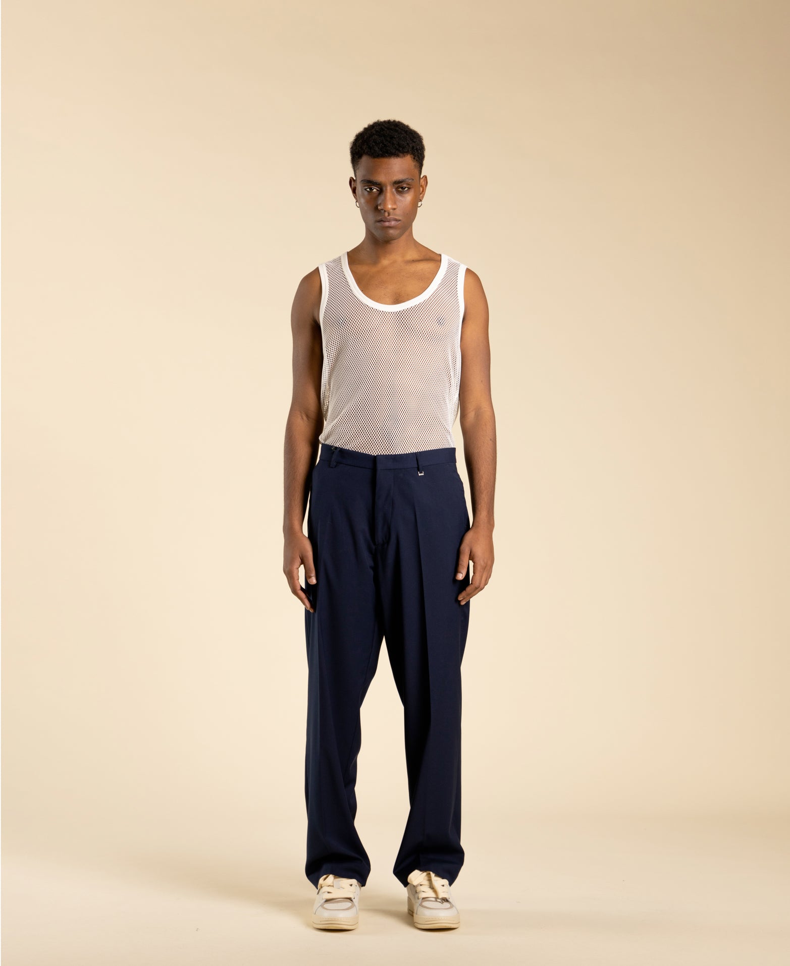 Perforated Tank Top - White 
