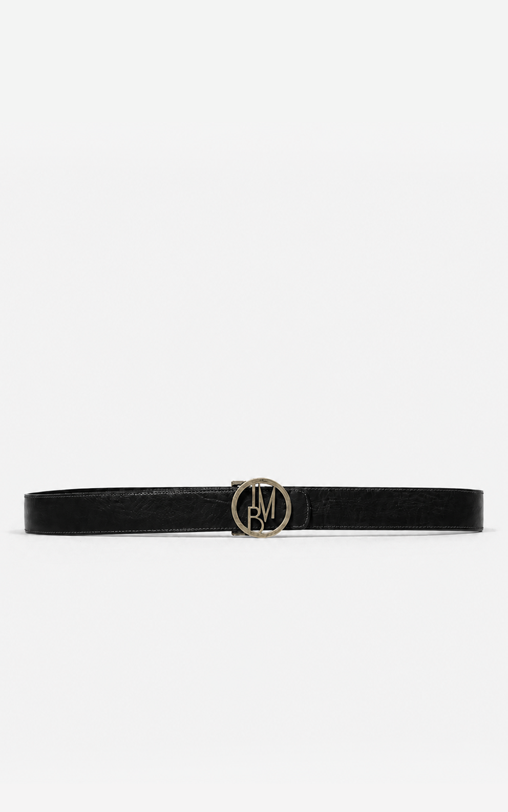 Leather-effect clutch bag - Black