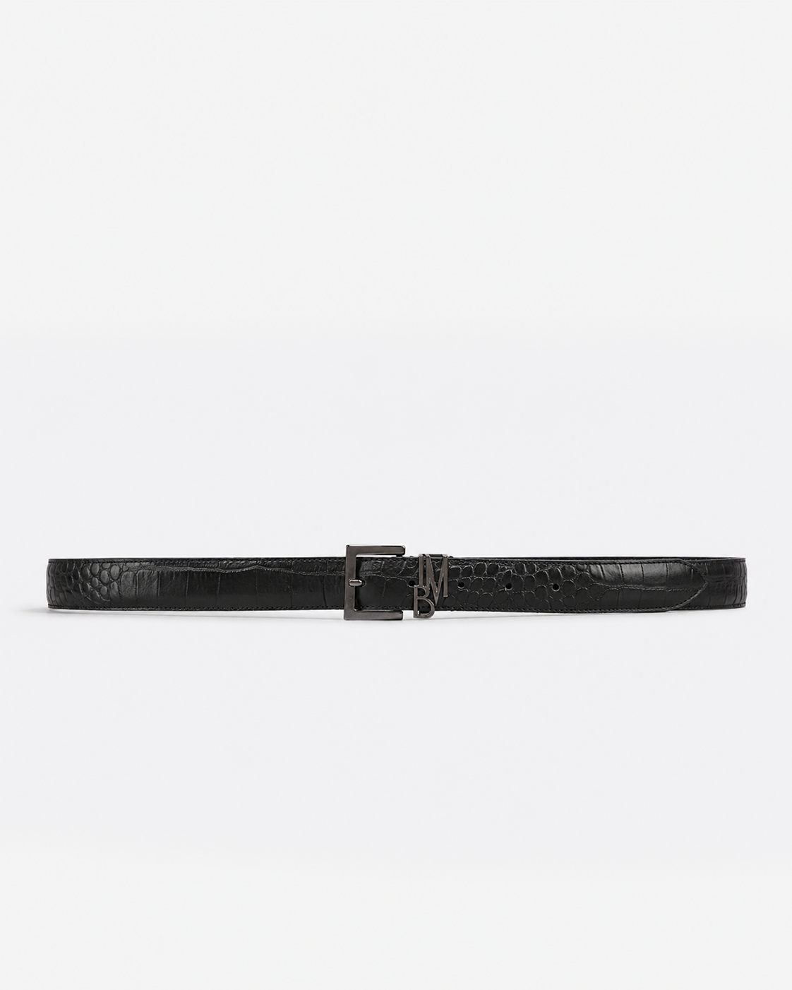 Leather-effect clutch bag - Black