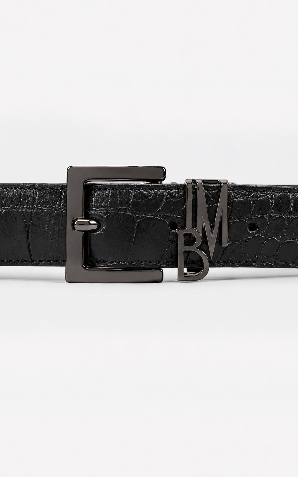 Leather-effect clutch bag - Black