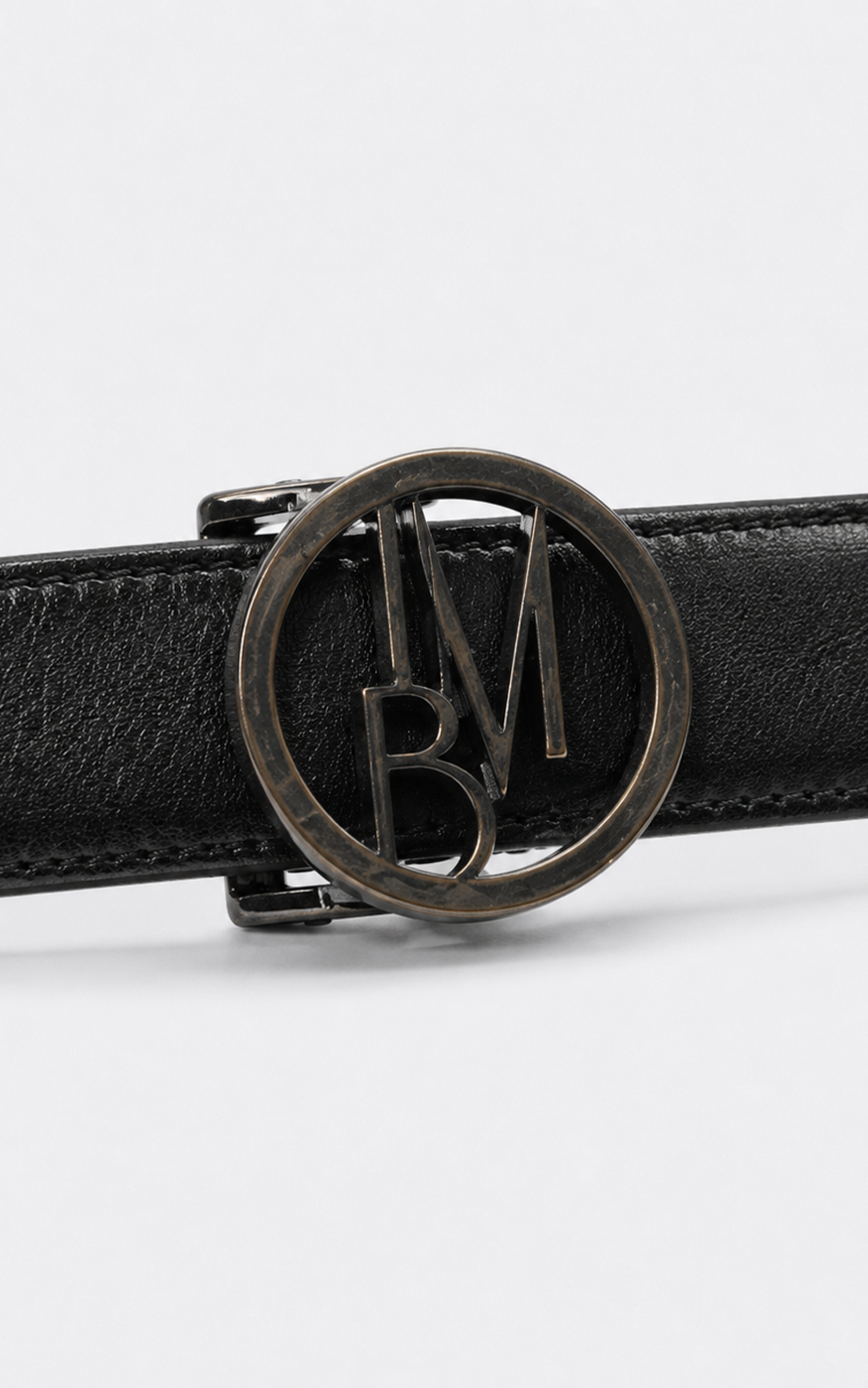 Leather-effect clutch bag - Black