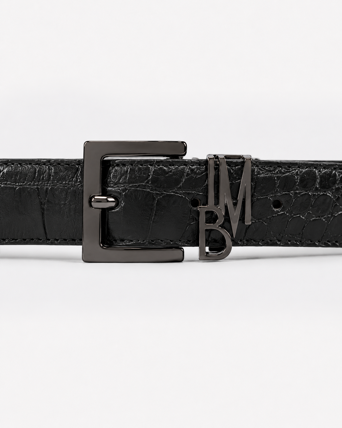 Leather-effect clutch bag - Black