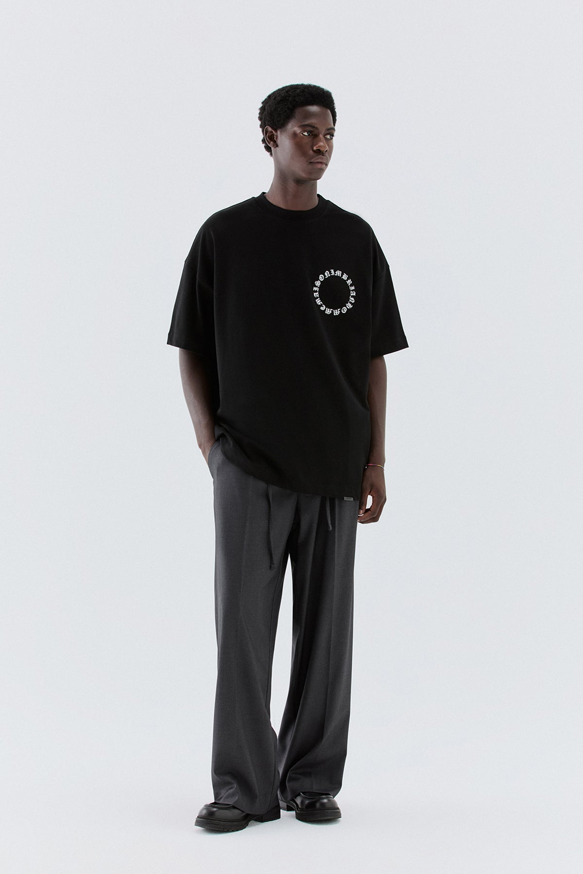 T-shirt in jersey oversize - Nero