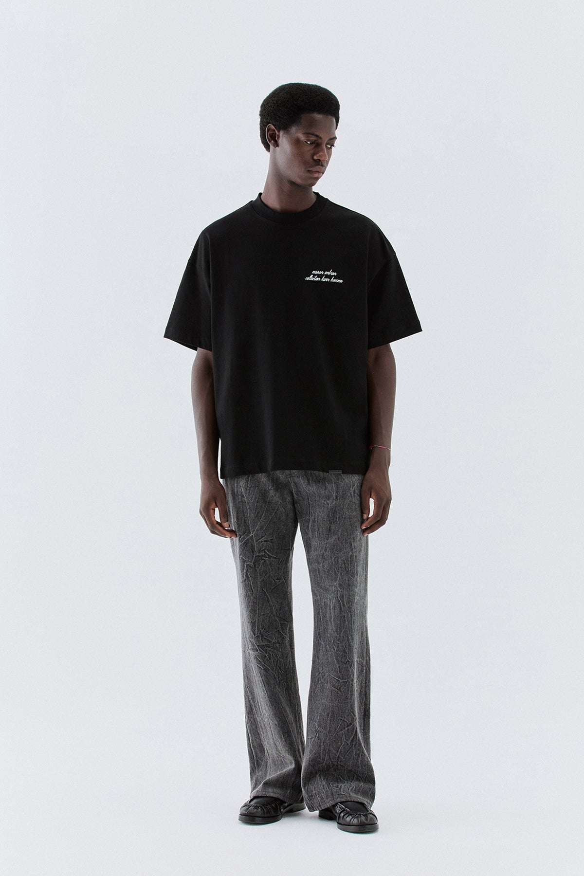 T-shirt in jersey oversize - Nero