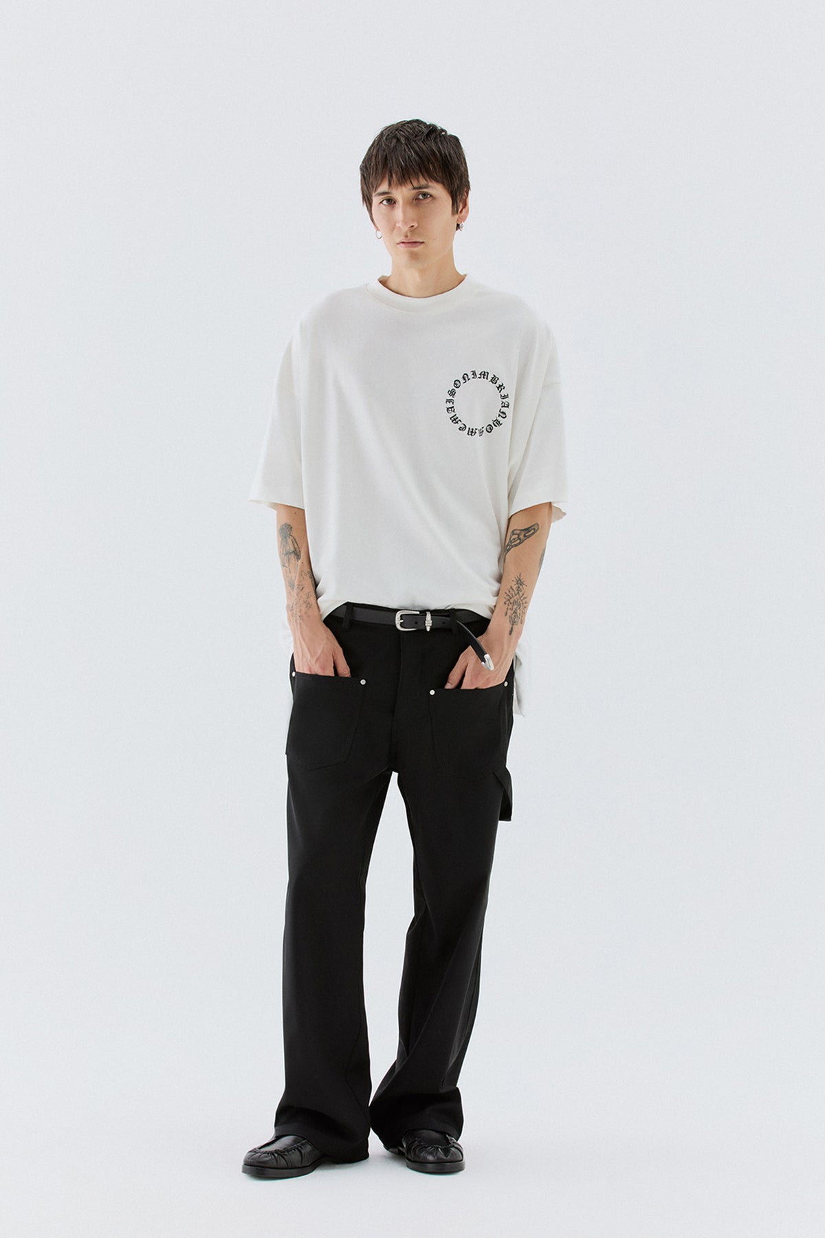 T-shirt in jersey oversize - Off white