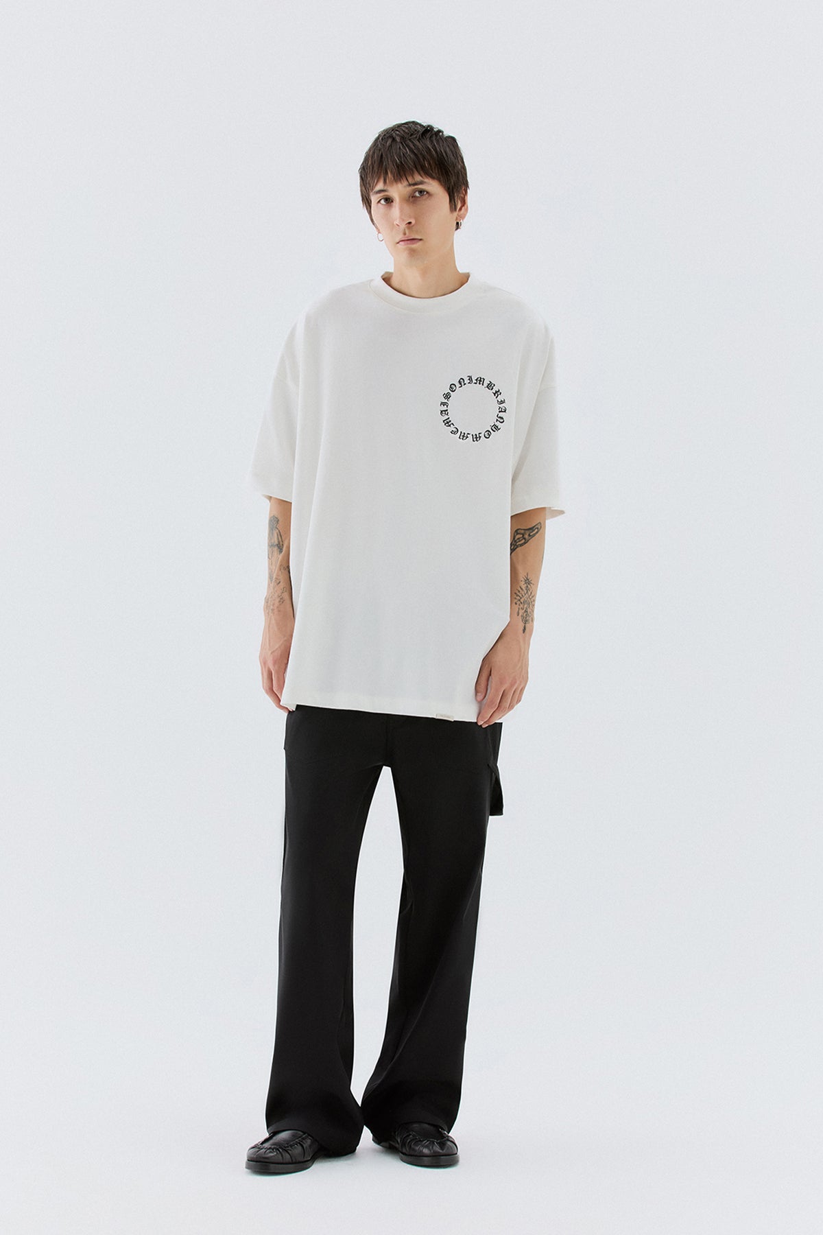 T-shirt in jersey oversize - Off white