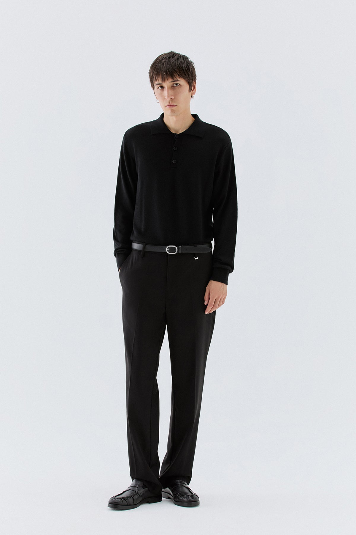 Pantaloni dritti - Nero