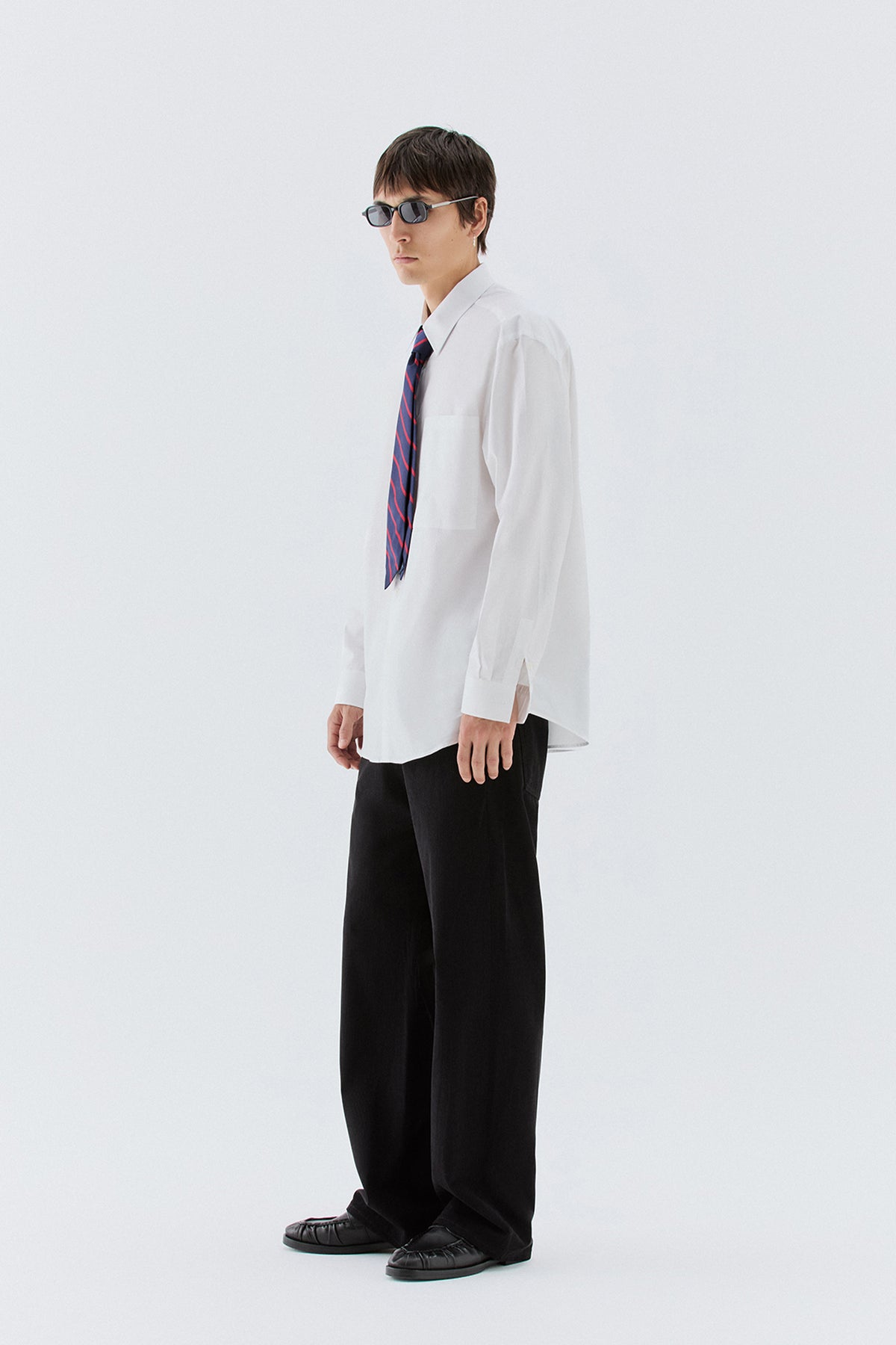 Pantaloni larghi velluto a coste - Nero