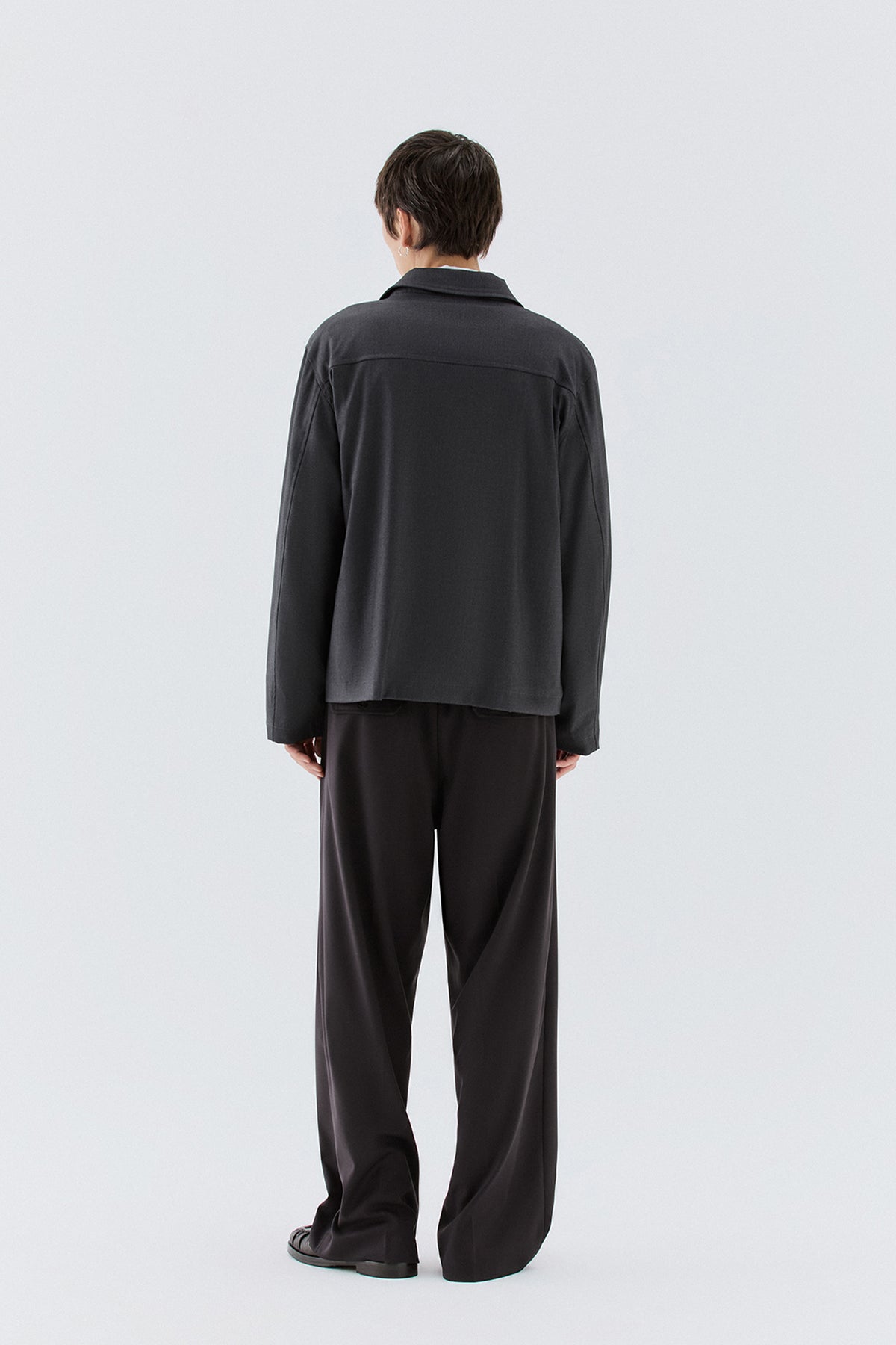 Giubbotto con zip - Grigio