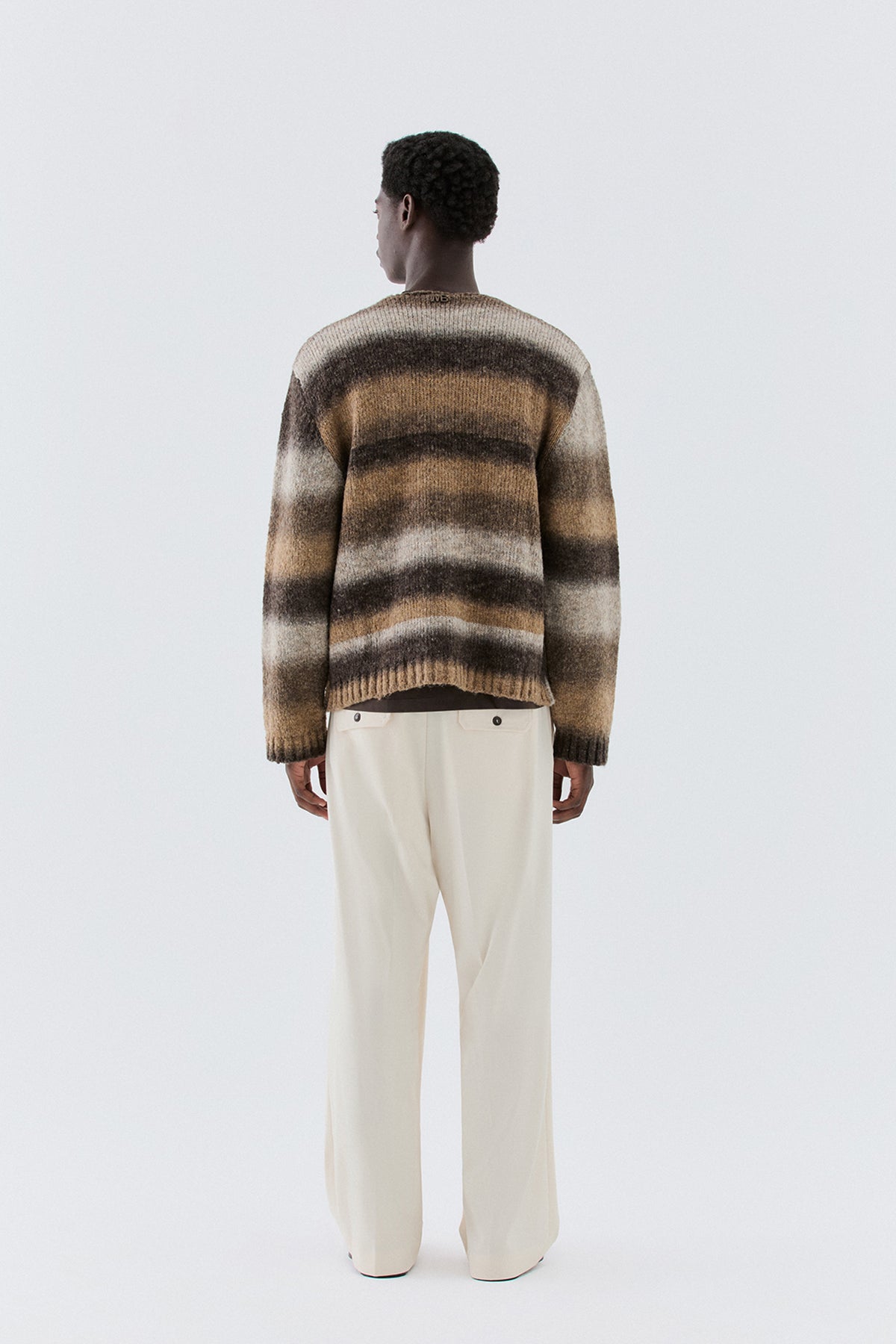 Cardigan degradè doppio petto