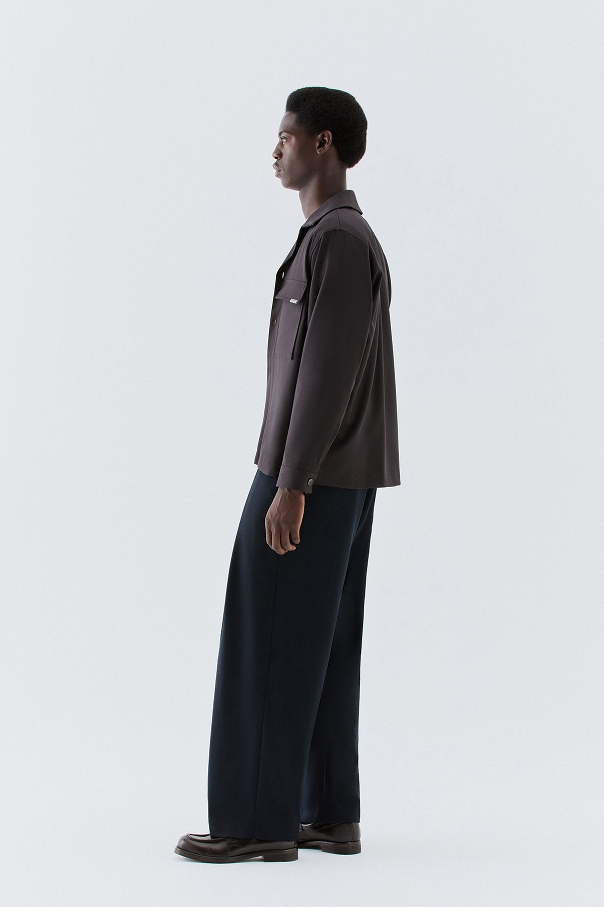 Overshirt con tasconi - Moro
