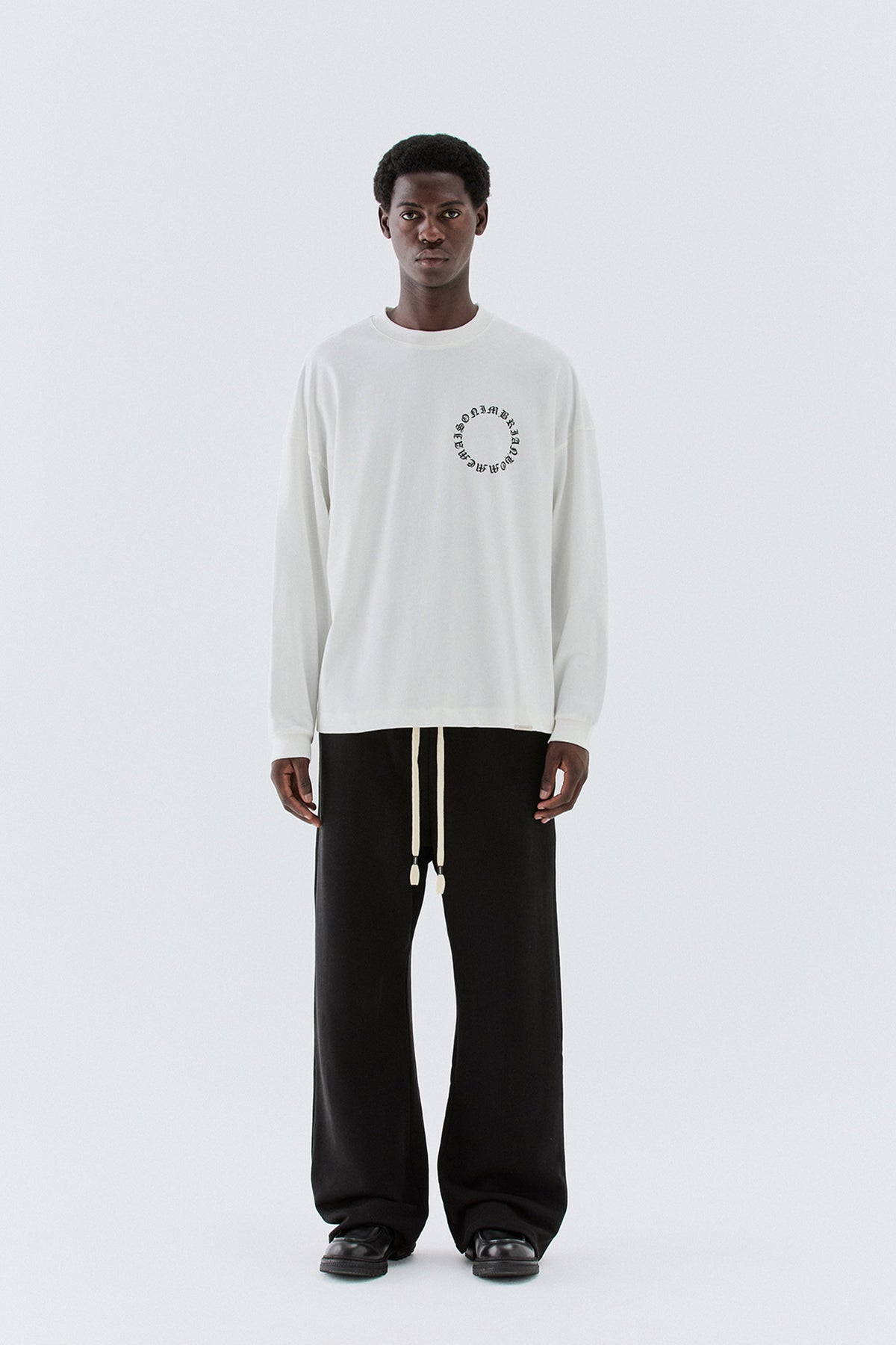 T-shirt in jersey con logo - Off white