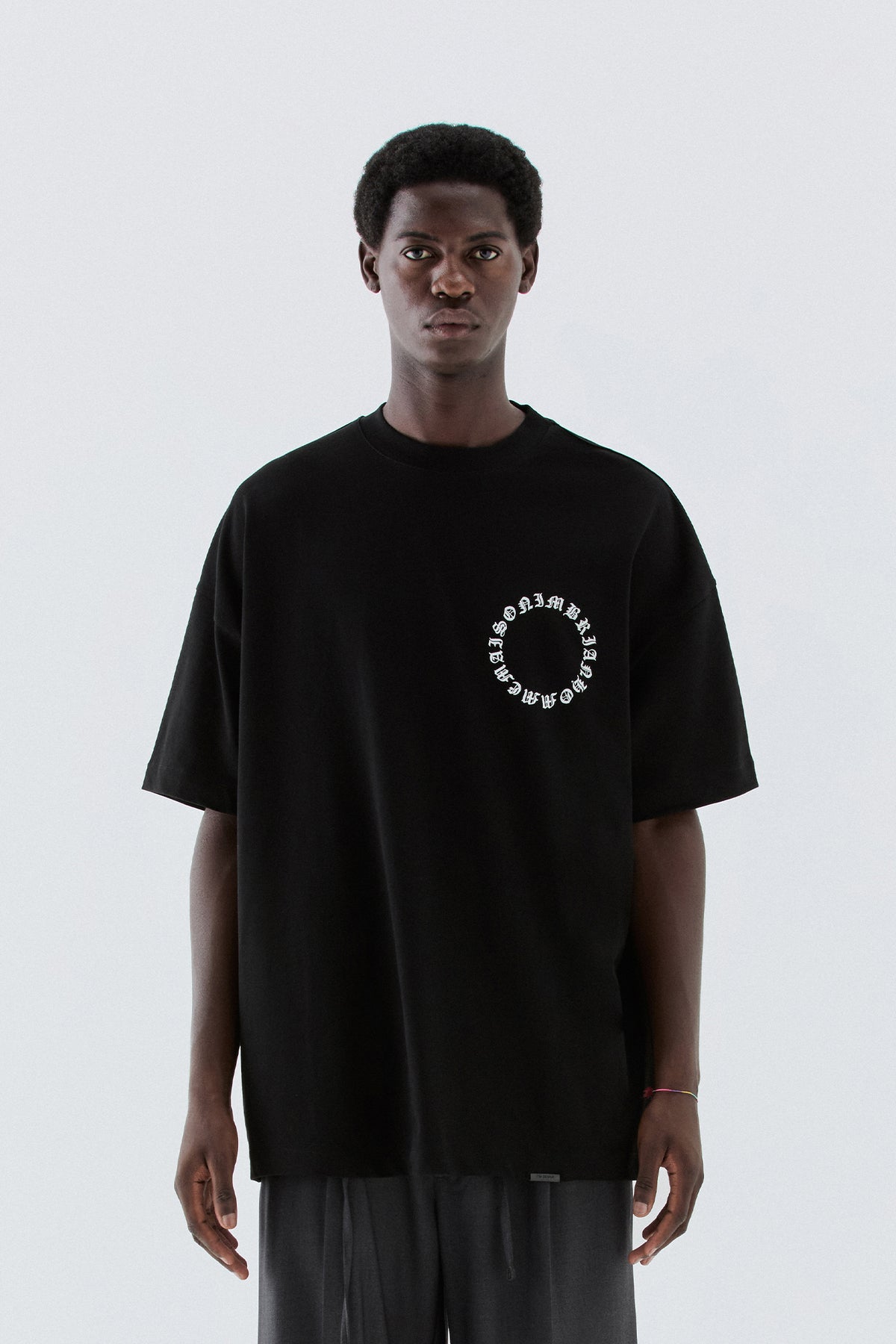 T-shirt in jersey oversize - Nero