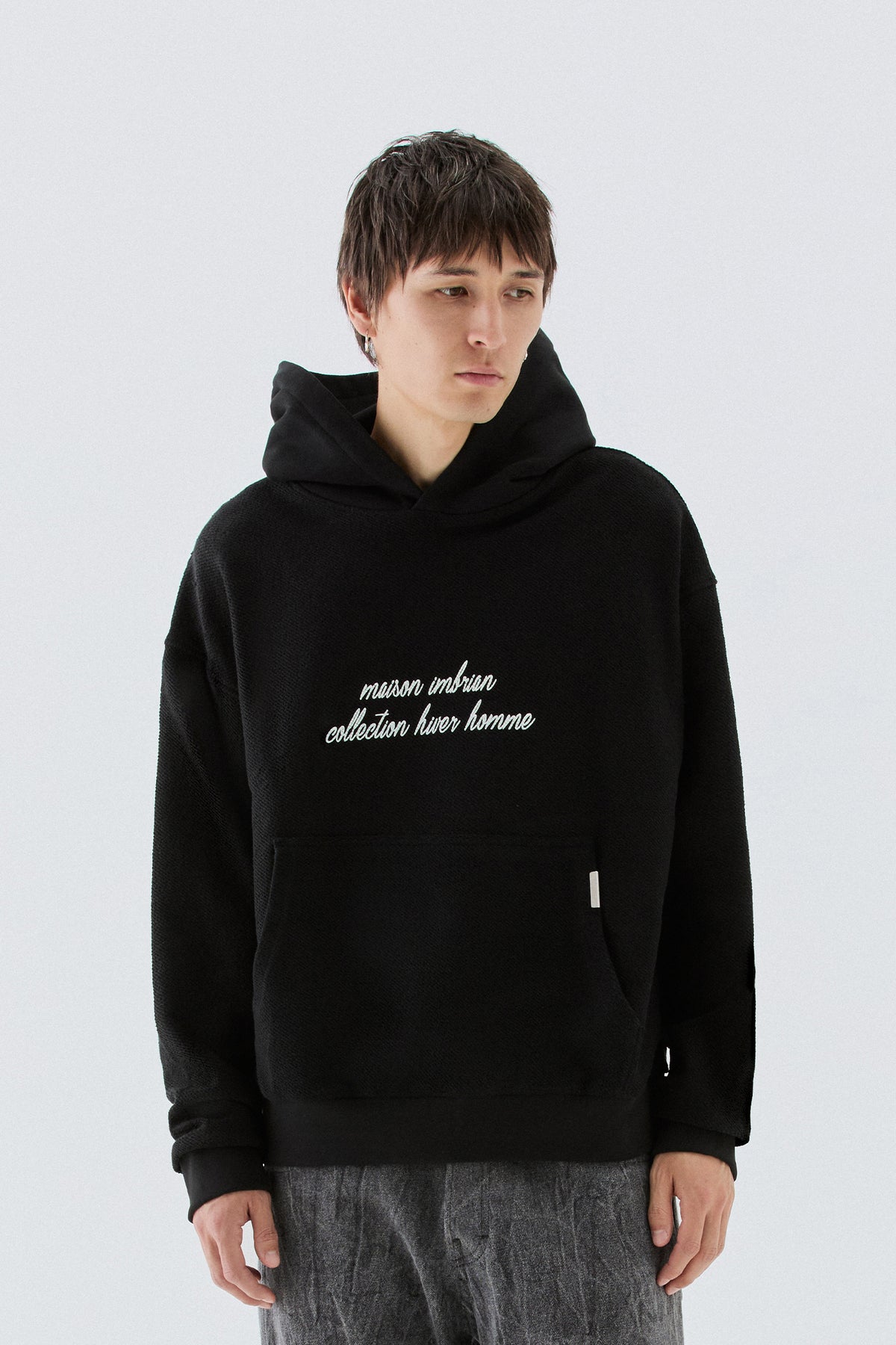 Felpa reverse oversize - Nero
