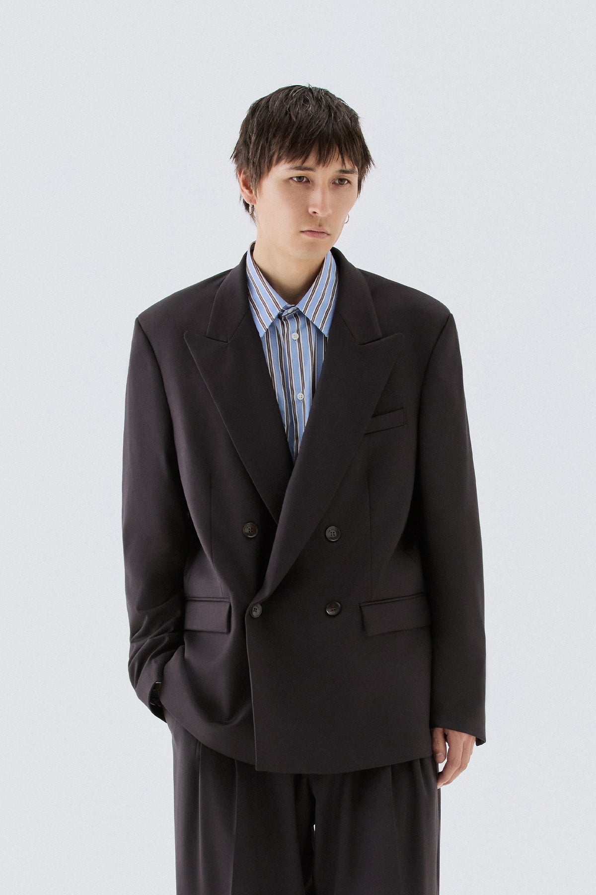 Giacca da abito oversize - Moro