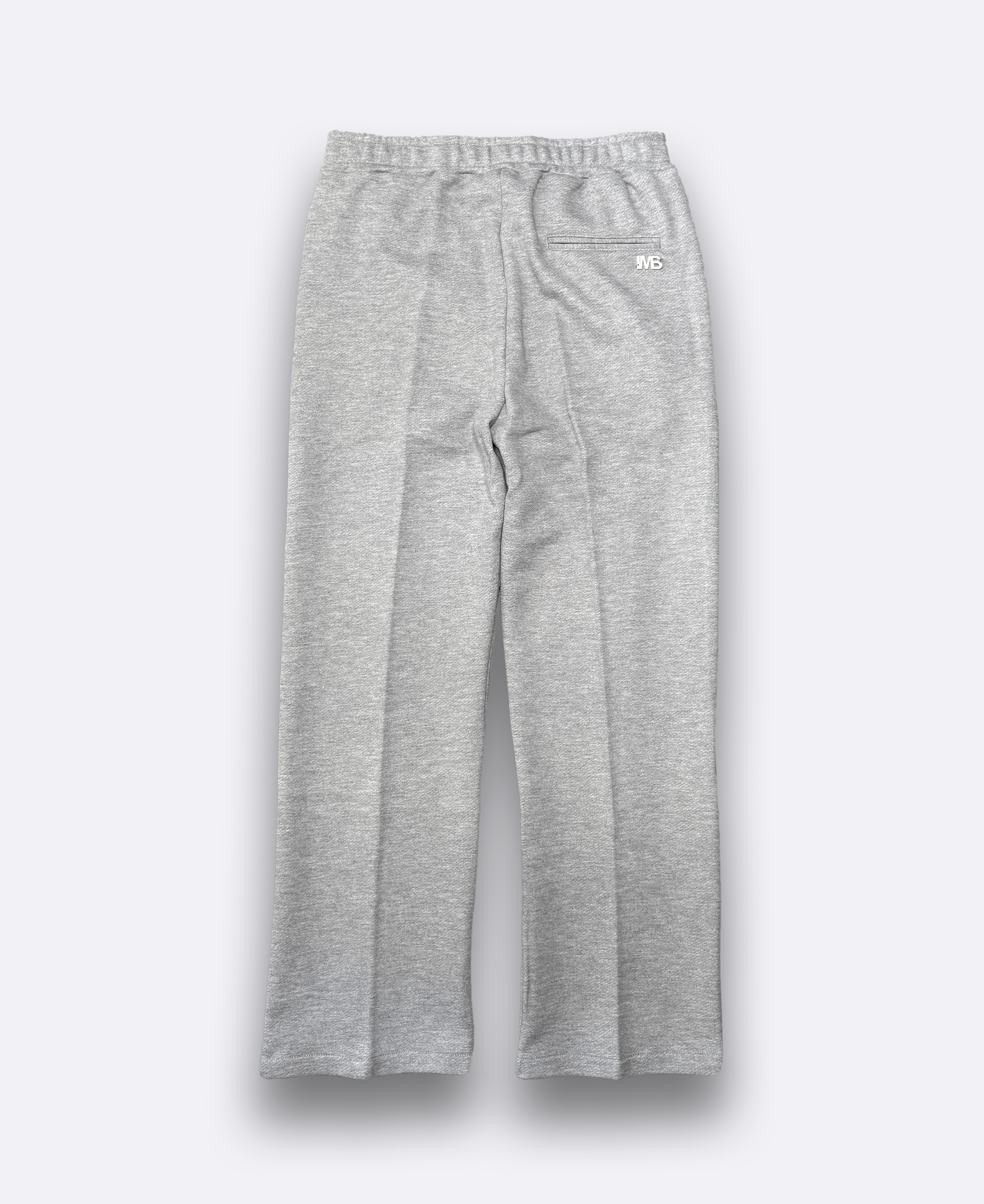 Pantalone in felpa di cotone fondo ampio - Grigio